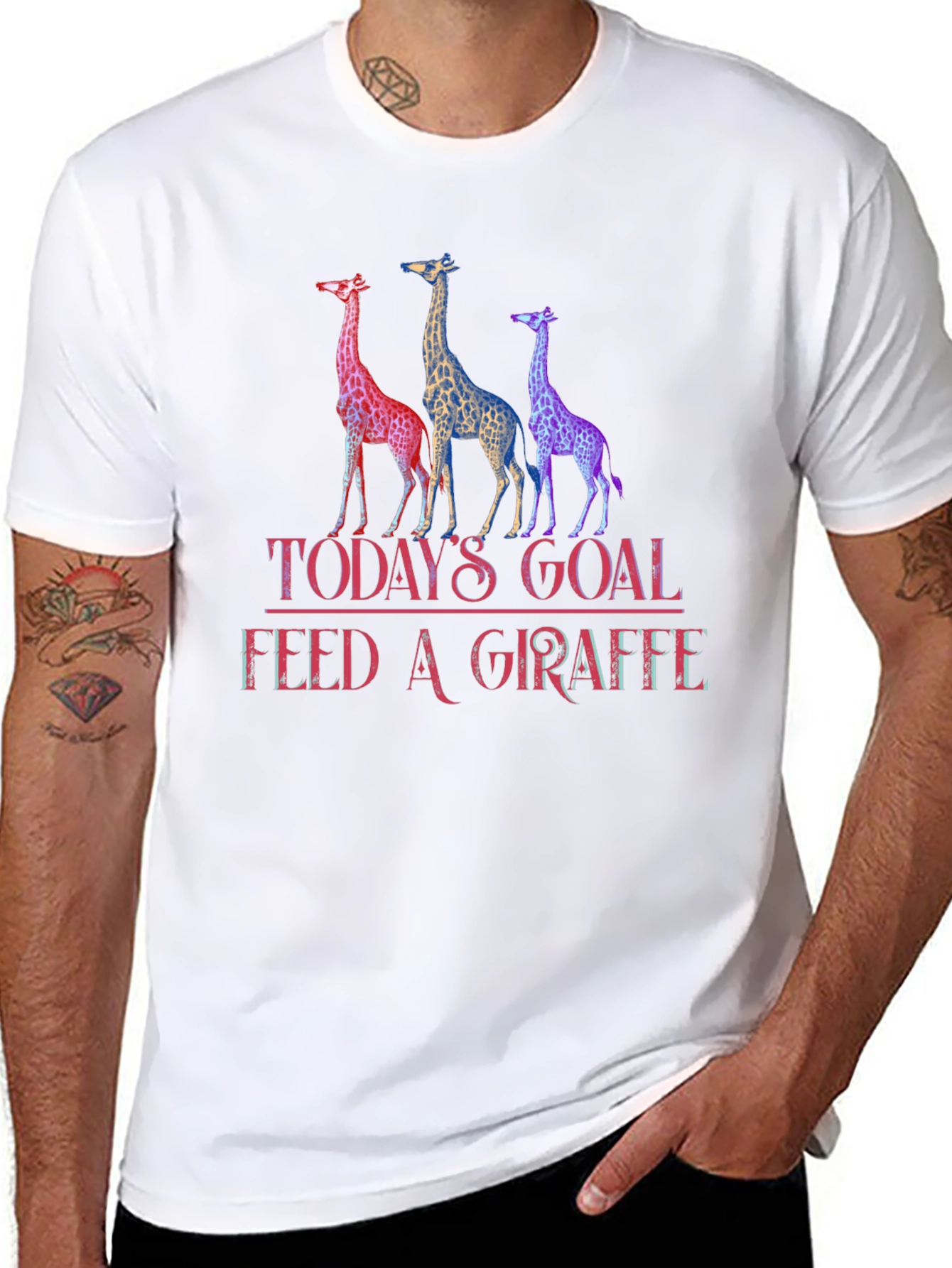 Todays Goal Feed A Giraffe T-Shirt