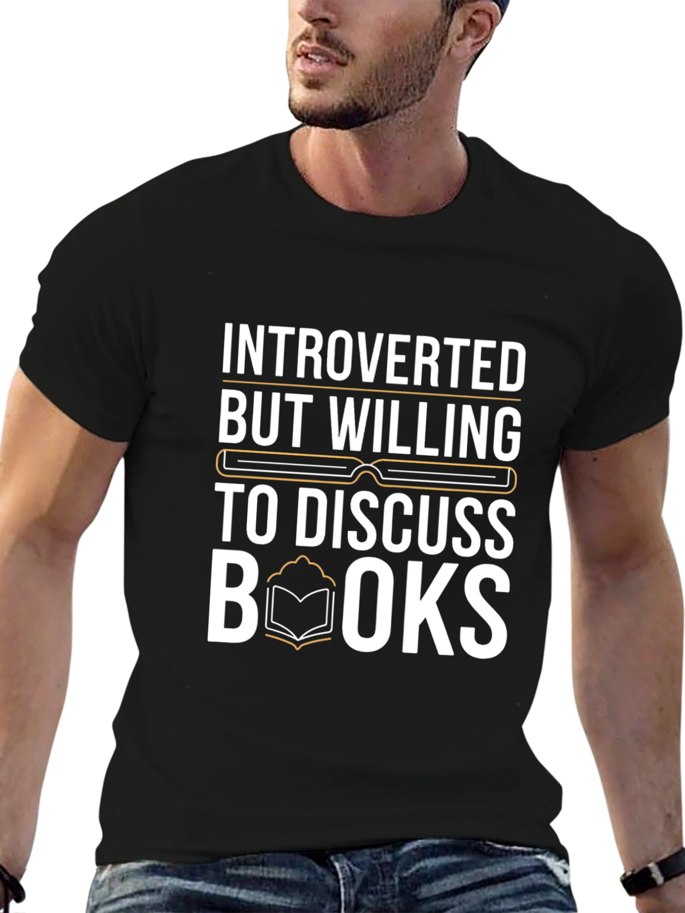 Introverted Book Lover T-Shirt - Discuss Books