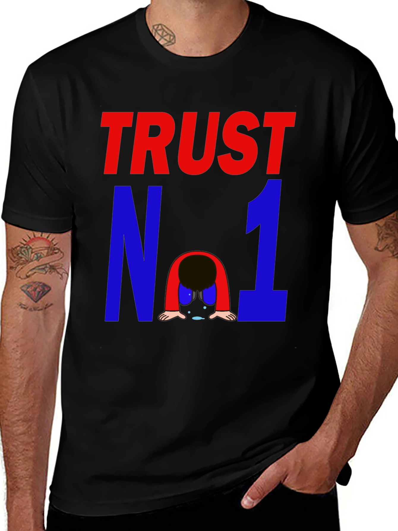 Trust No One Graphic Tee - Mens