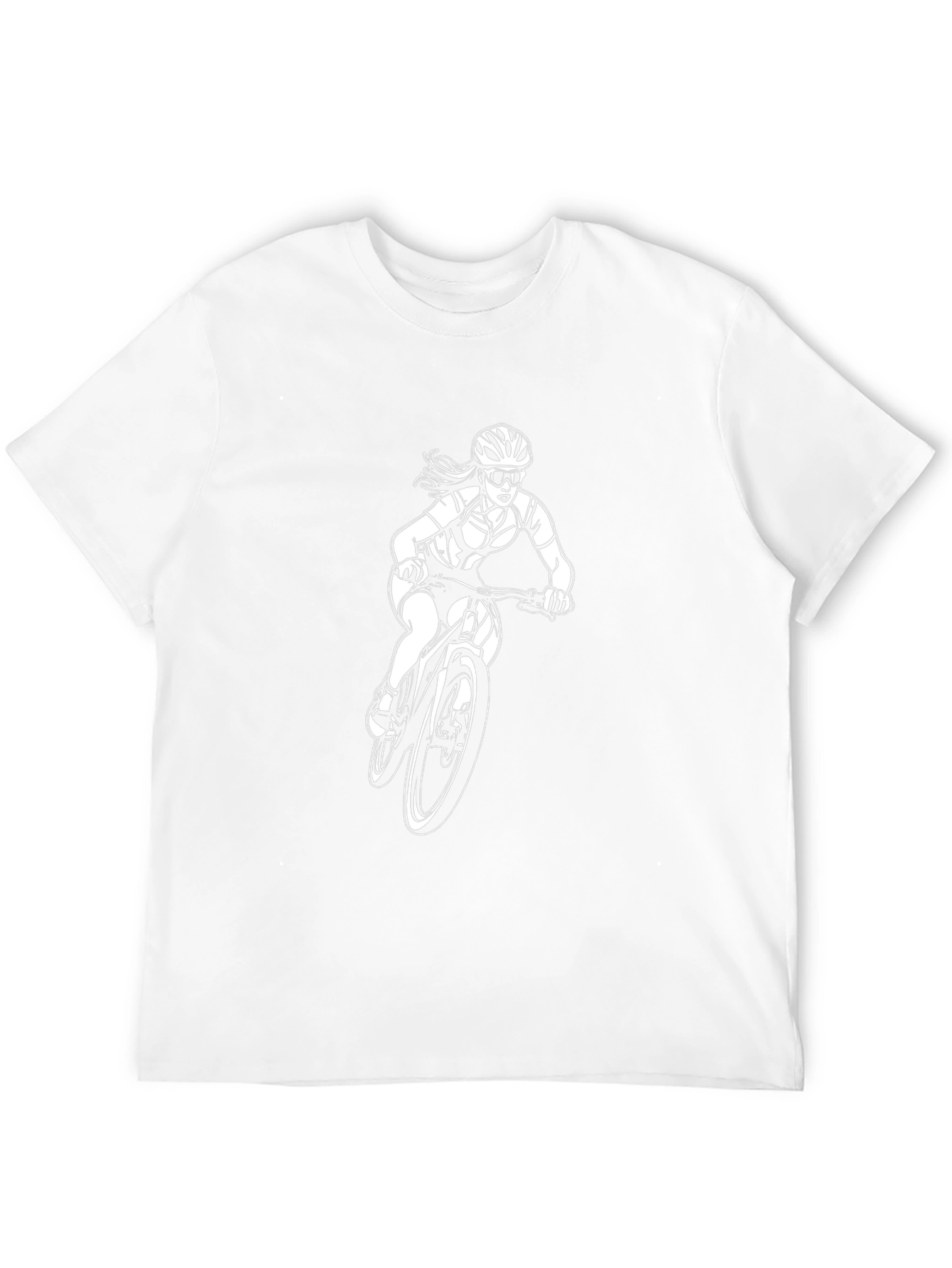 Womens Mountain Bike T-Shirt - Black Cotton Tee