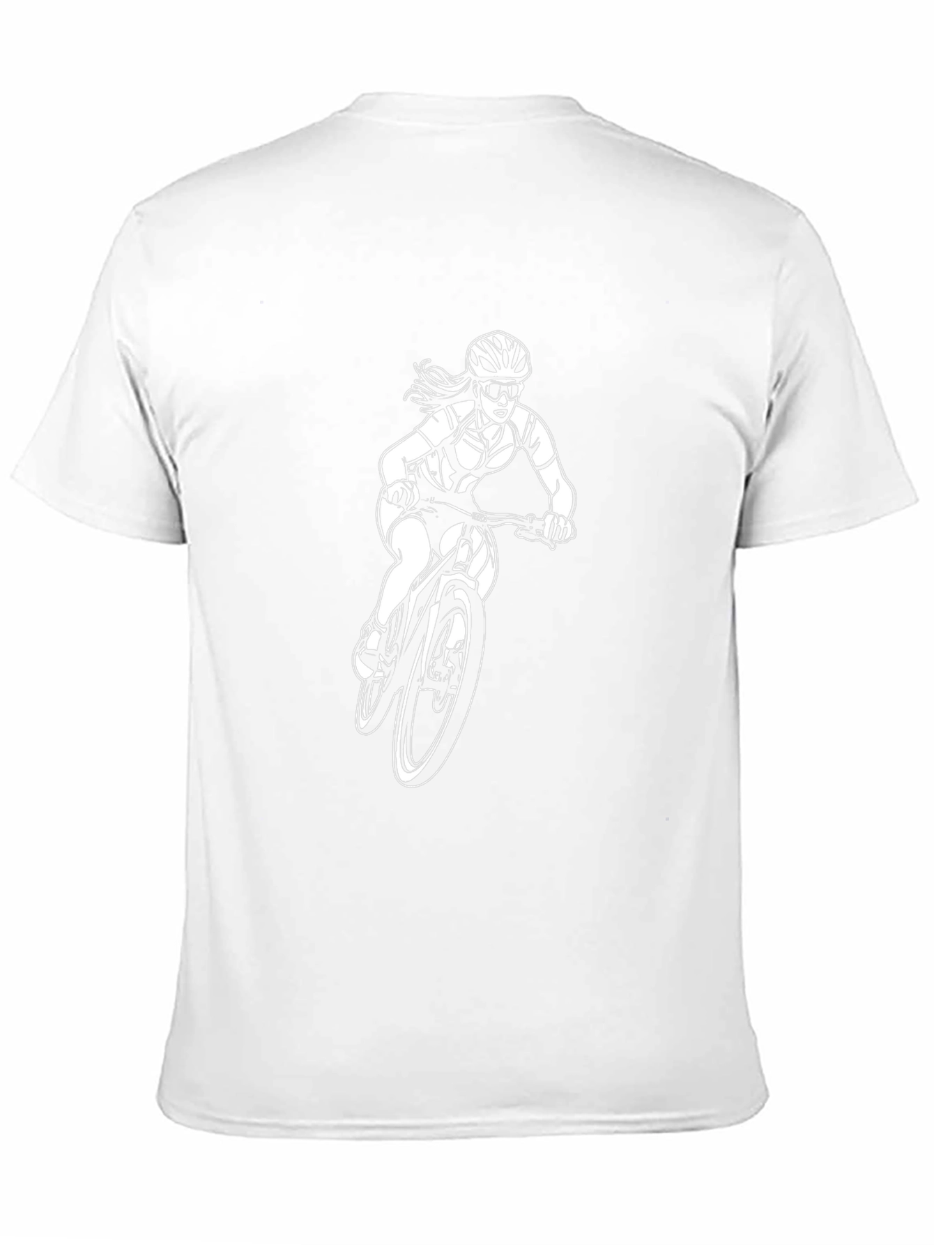 Womens Mountain Bike T-Shirt - Black Cotton Tee