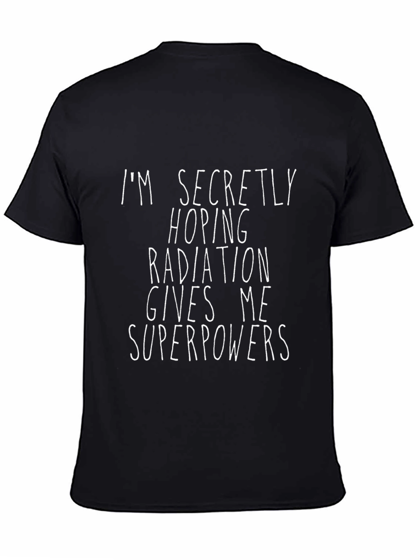 Radiation Superpowers Graphic Tee - Black Cotton T-Shirt