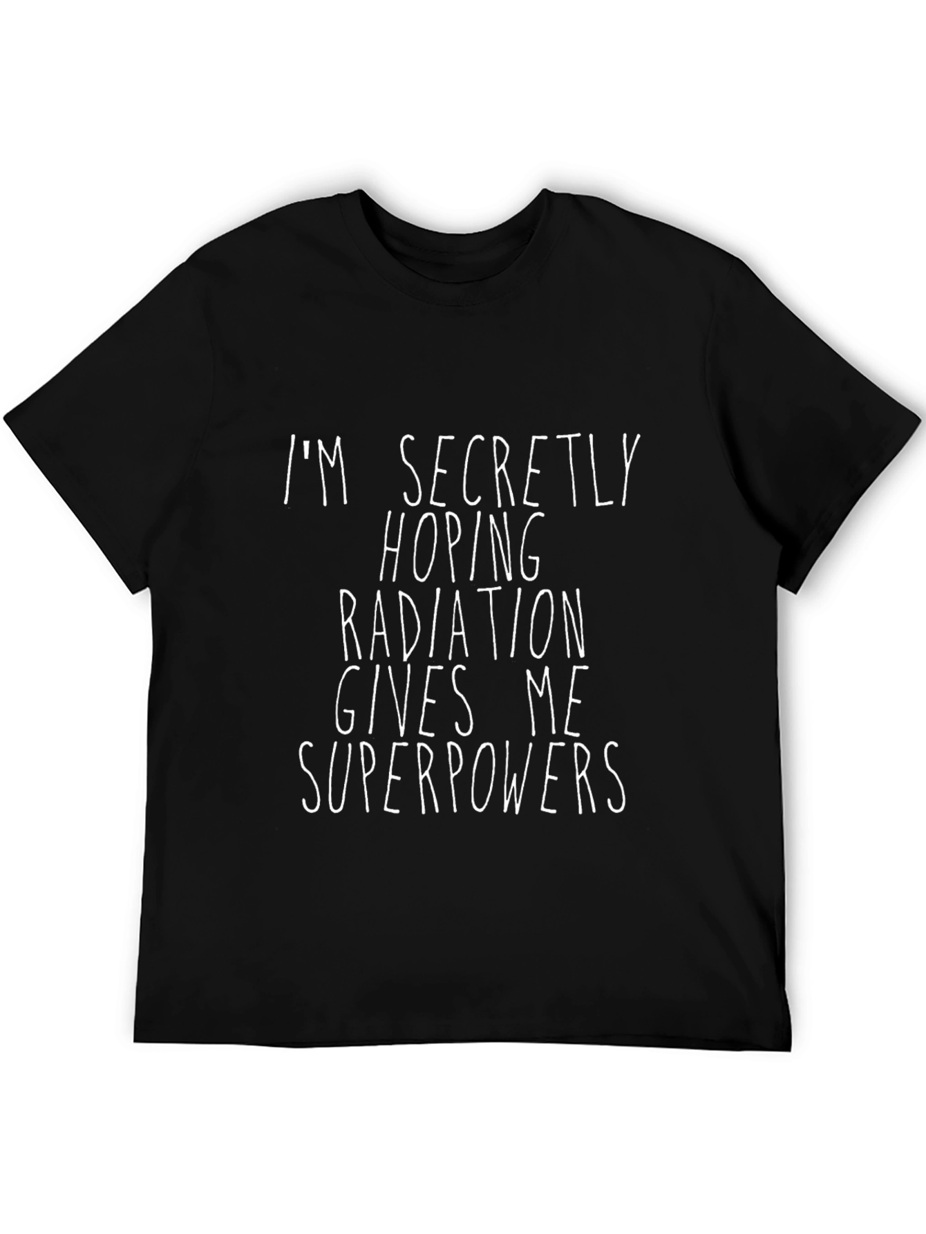 Radiation Superpowers Graphic Tee - Black Cotton T-Shirt