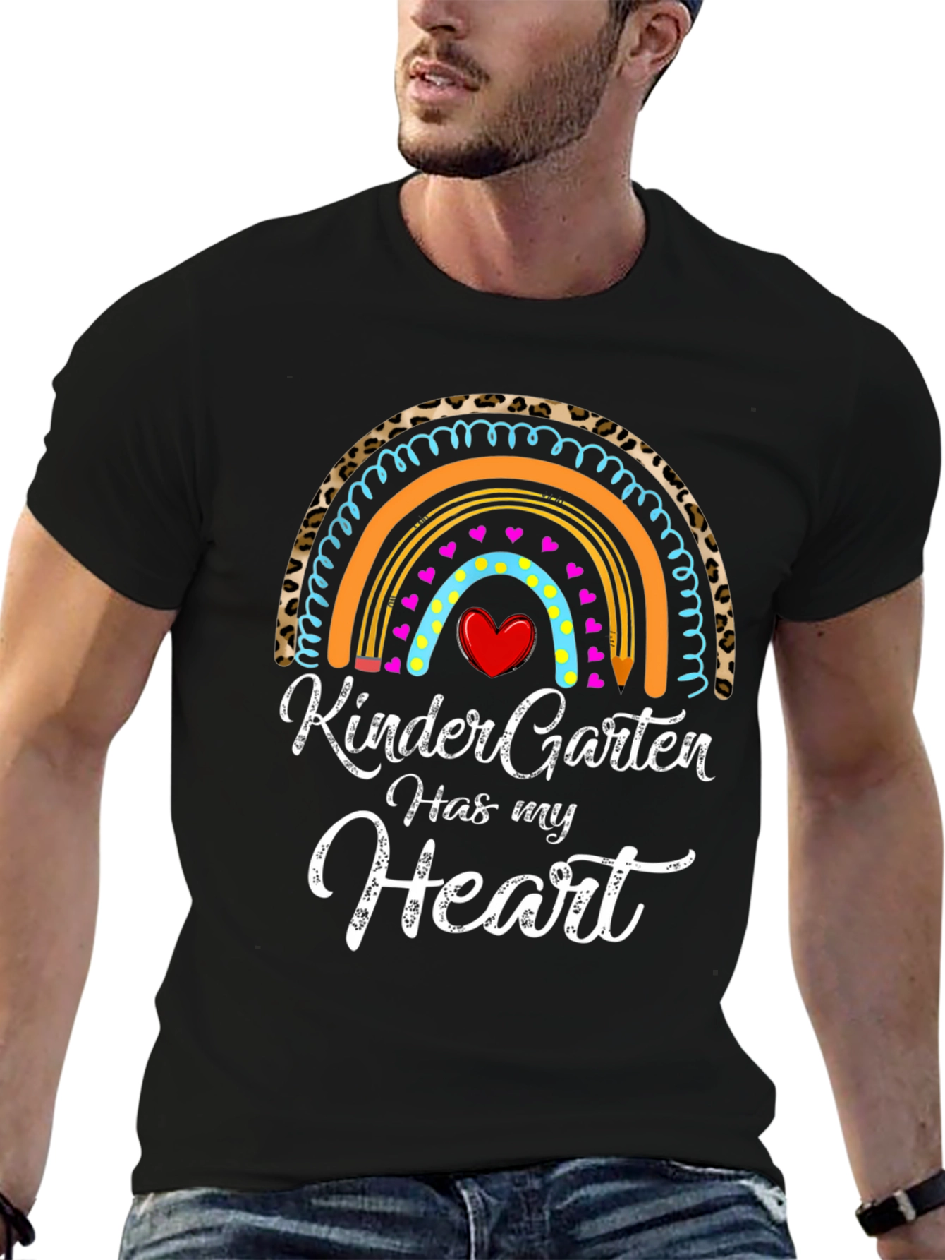 Kindergarten Heart Rainbow T-Shirt