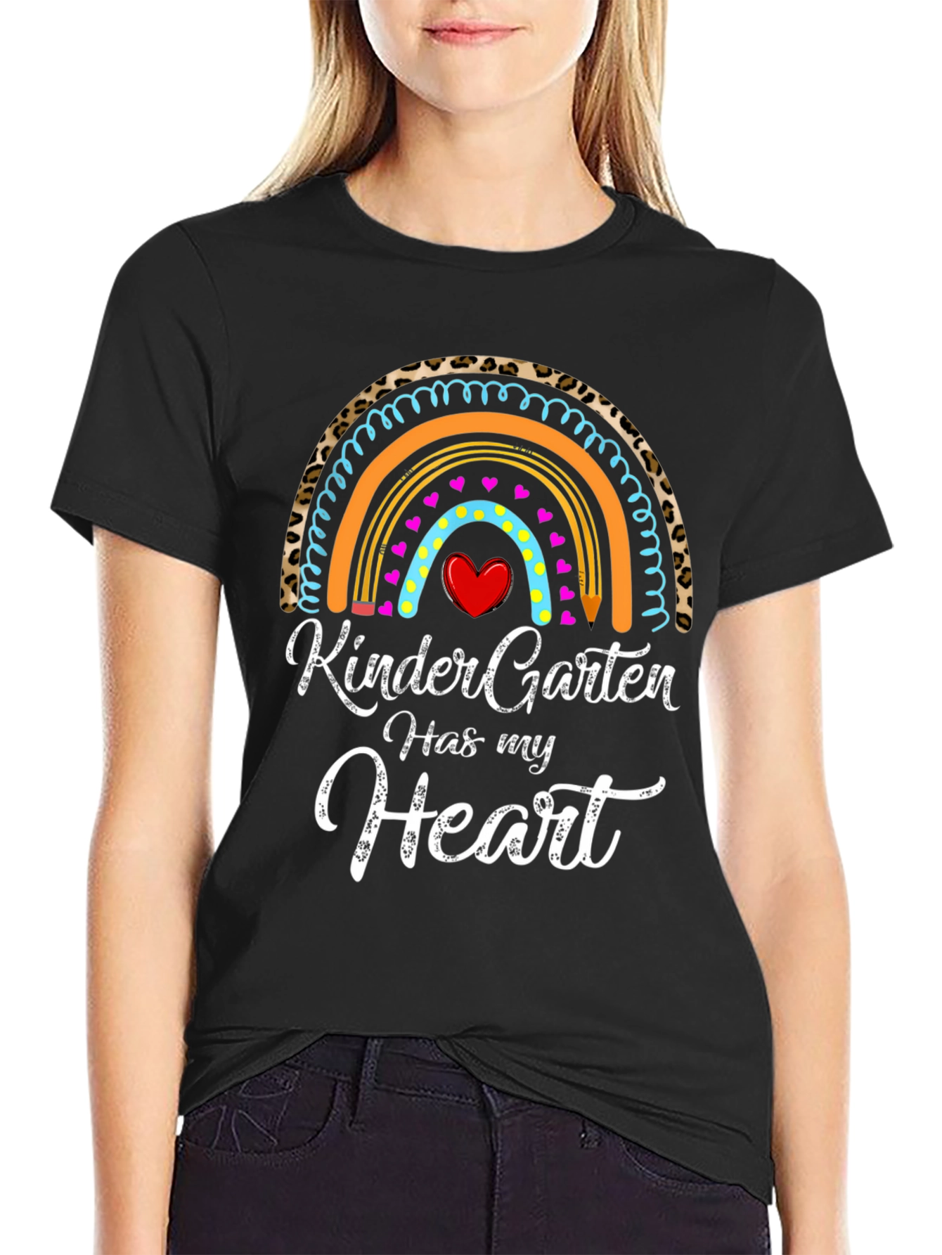 Kindergarten Heart Rainbow T-Shirt