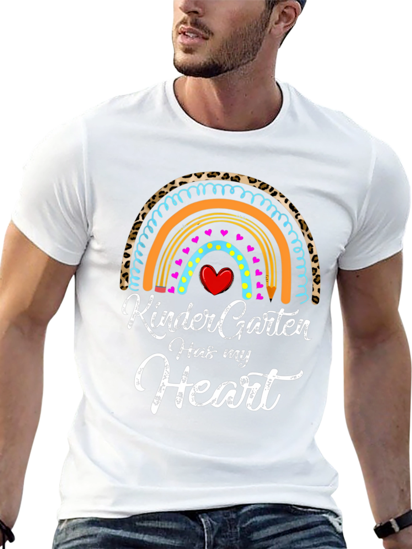 Kindergarten Heart Rainbow T-Shirt
