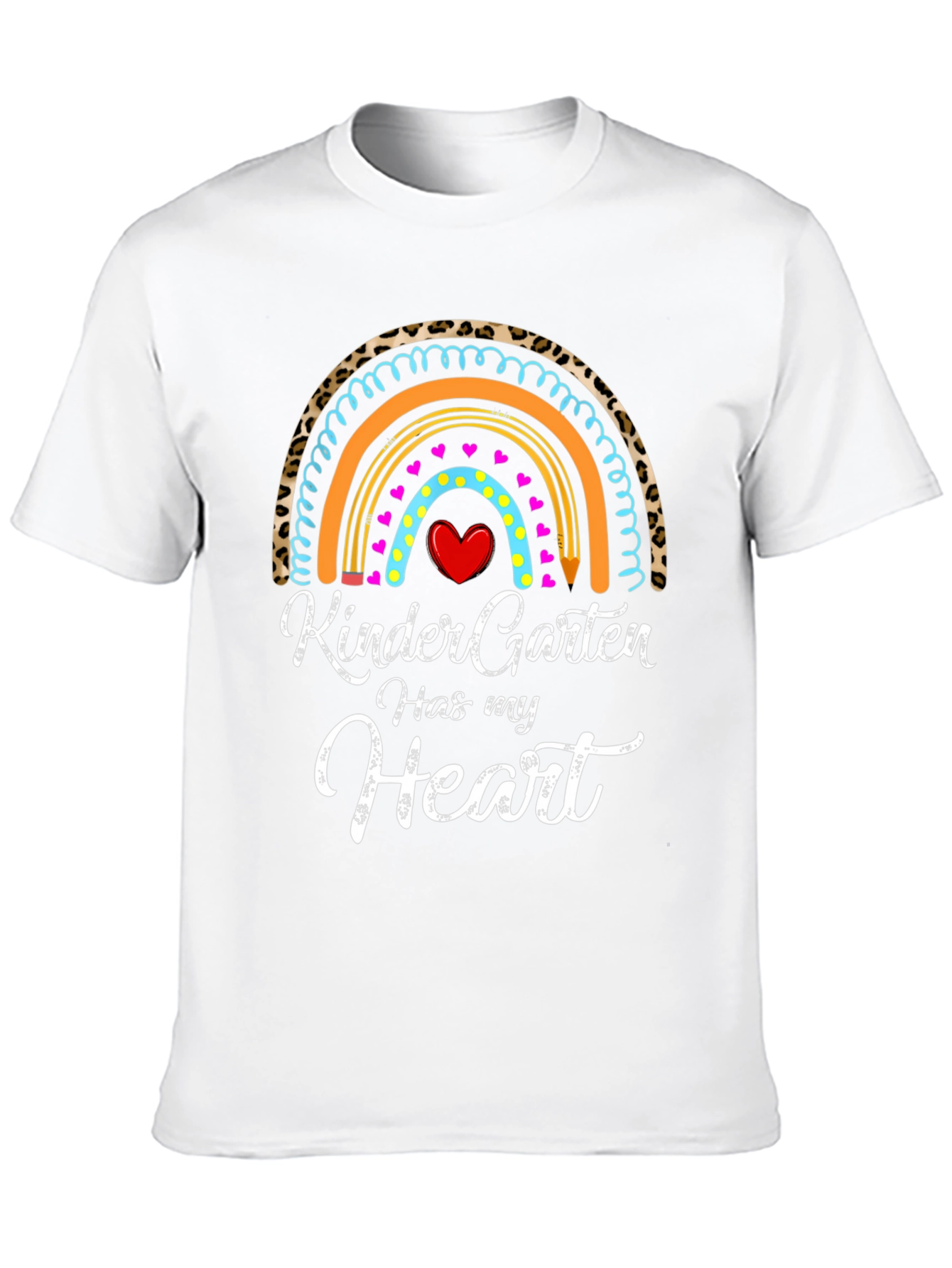 Kindergarten Heart Rainbow T-Shirt