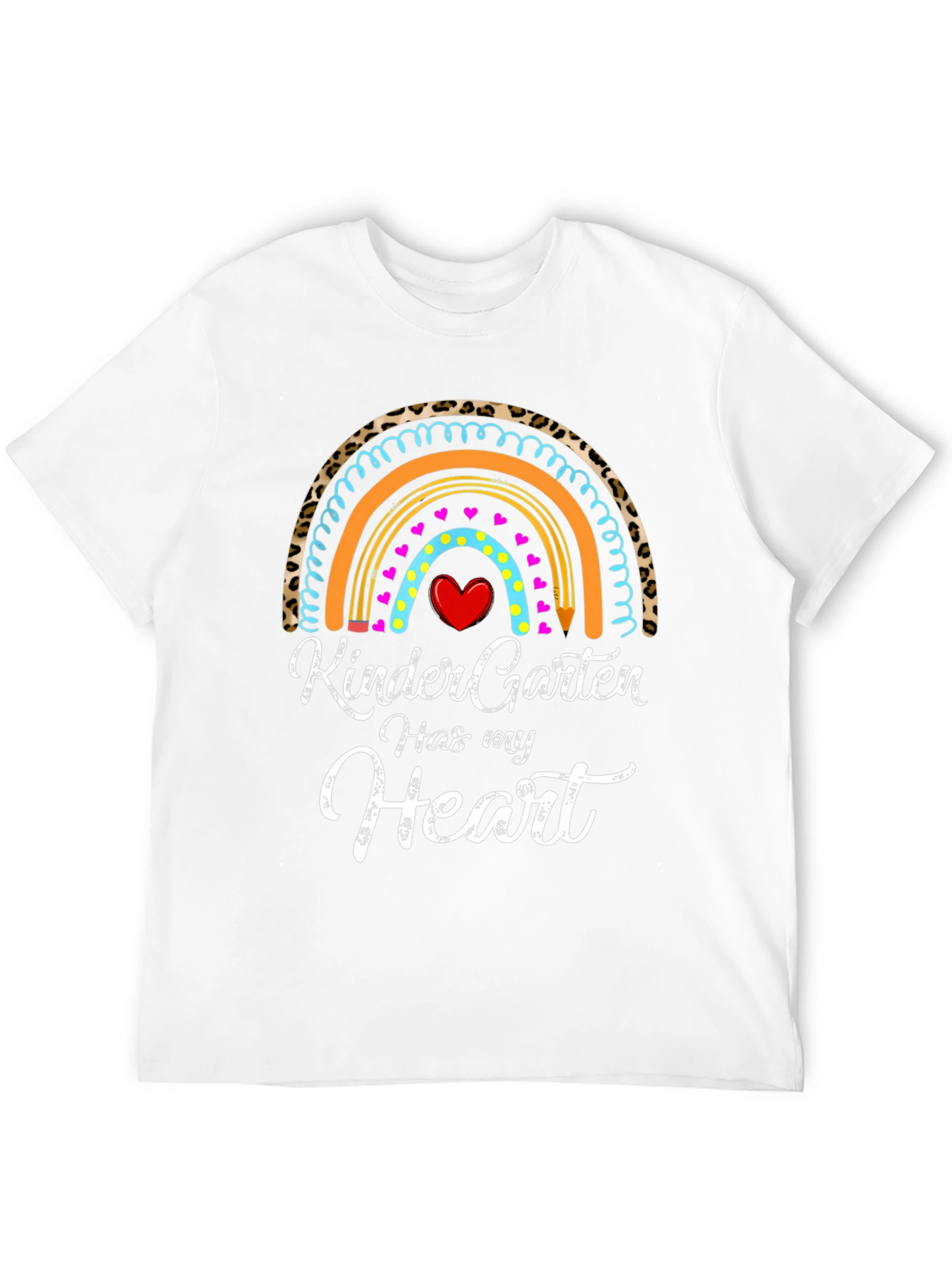 Kindergarten Heart Rainbow T-Shirt