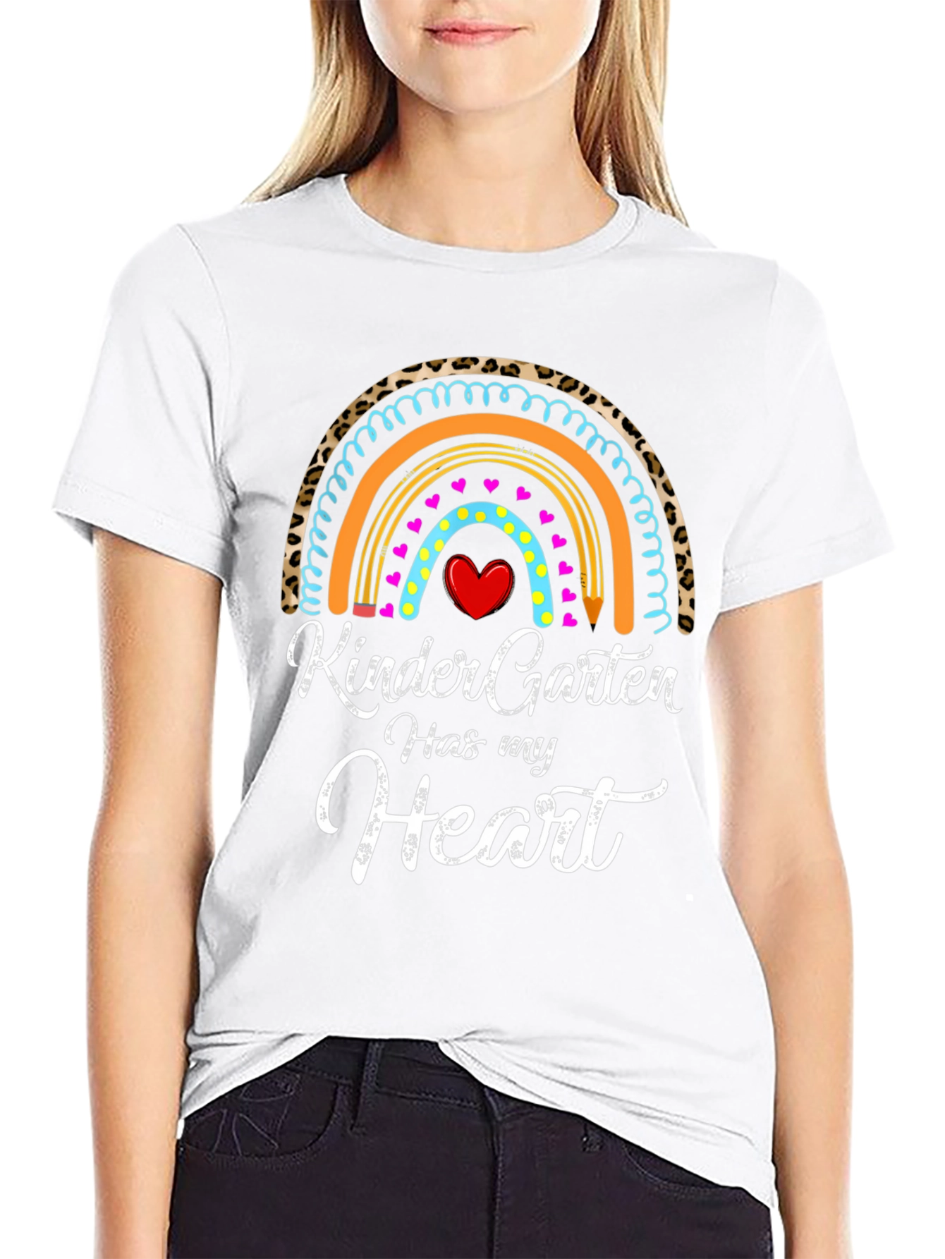 Kindergarten Heart Rainbow T-Shirt