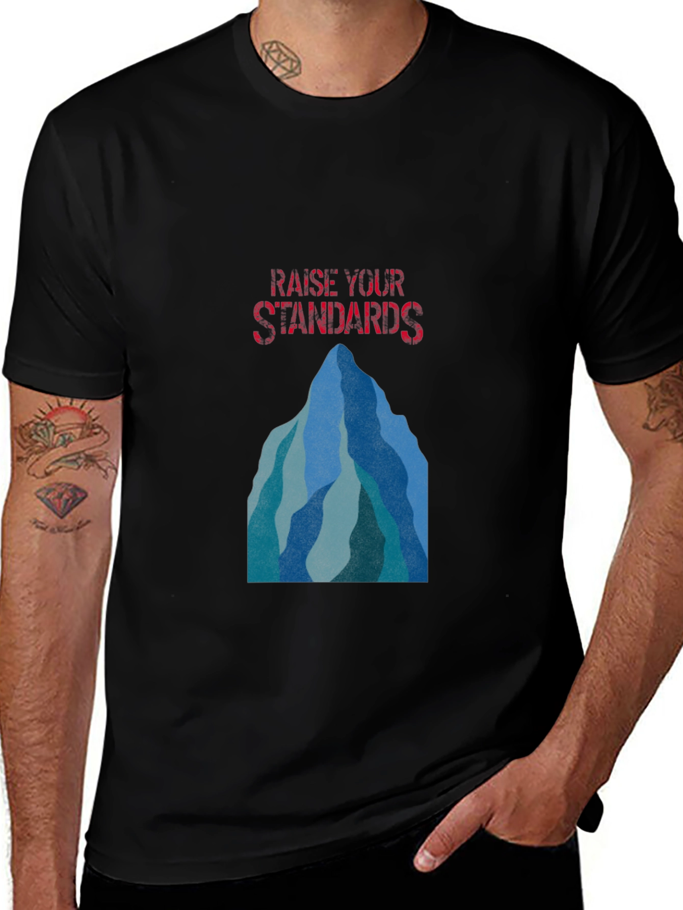 Raise Your Standards Mountain Graphic Tee