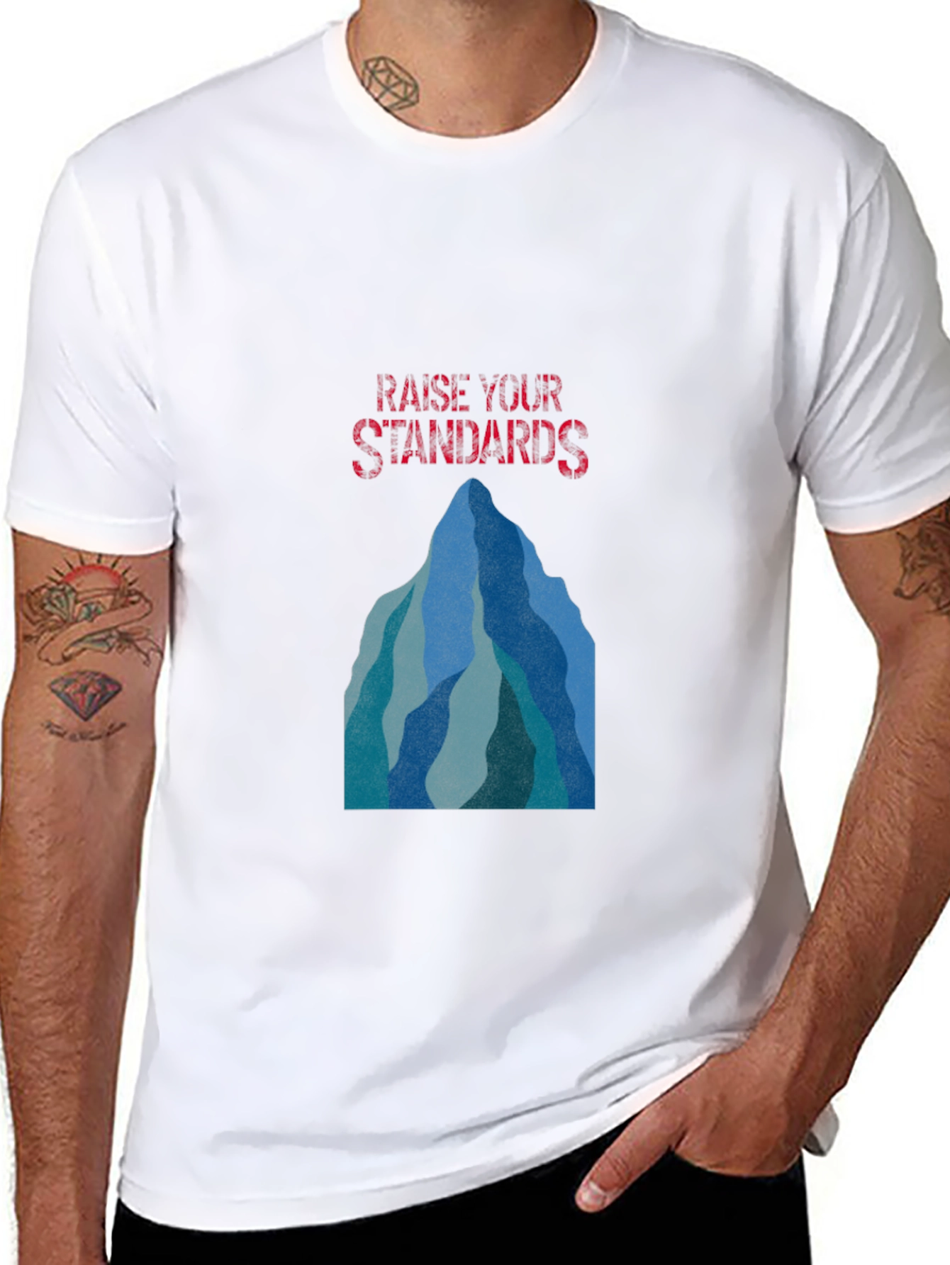 Raise Your Standards Mountain Graphic Tee