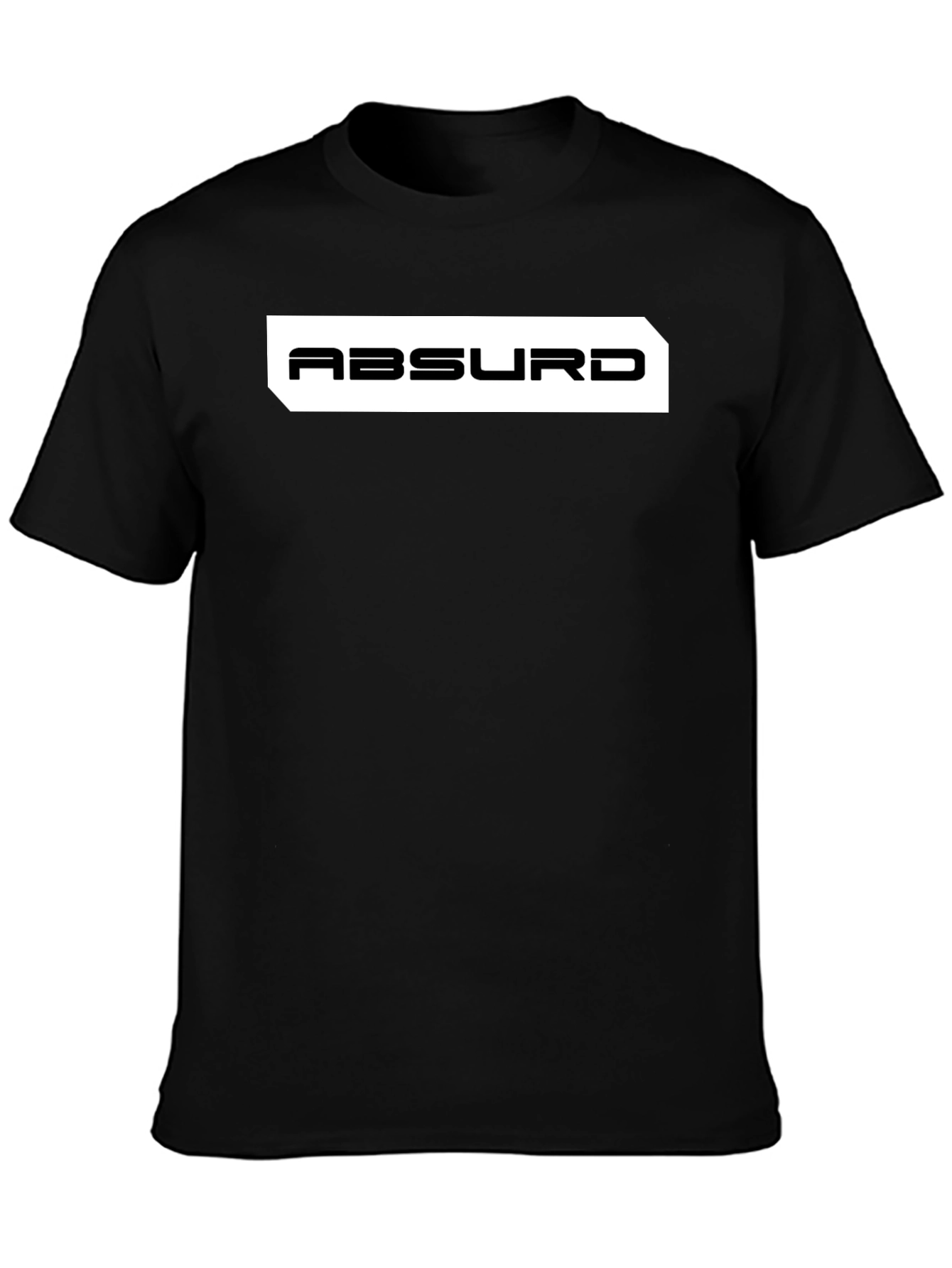 Absurd Black Graphic Tee - Modern Style