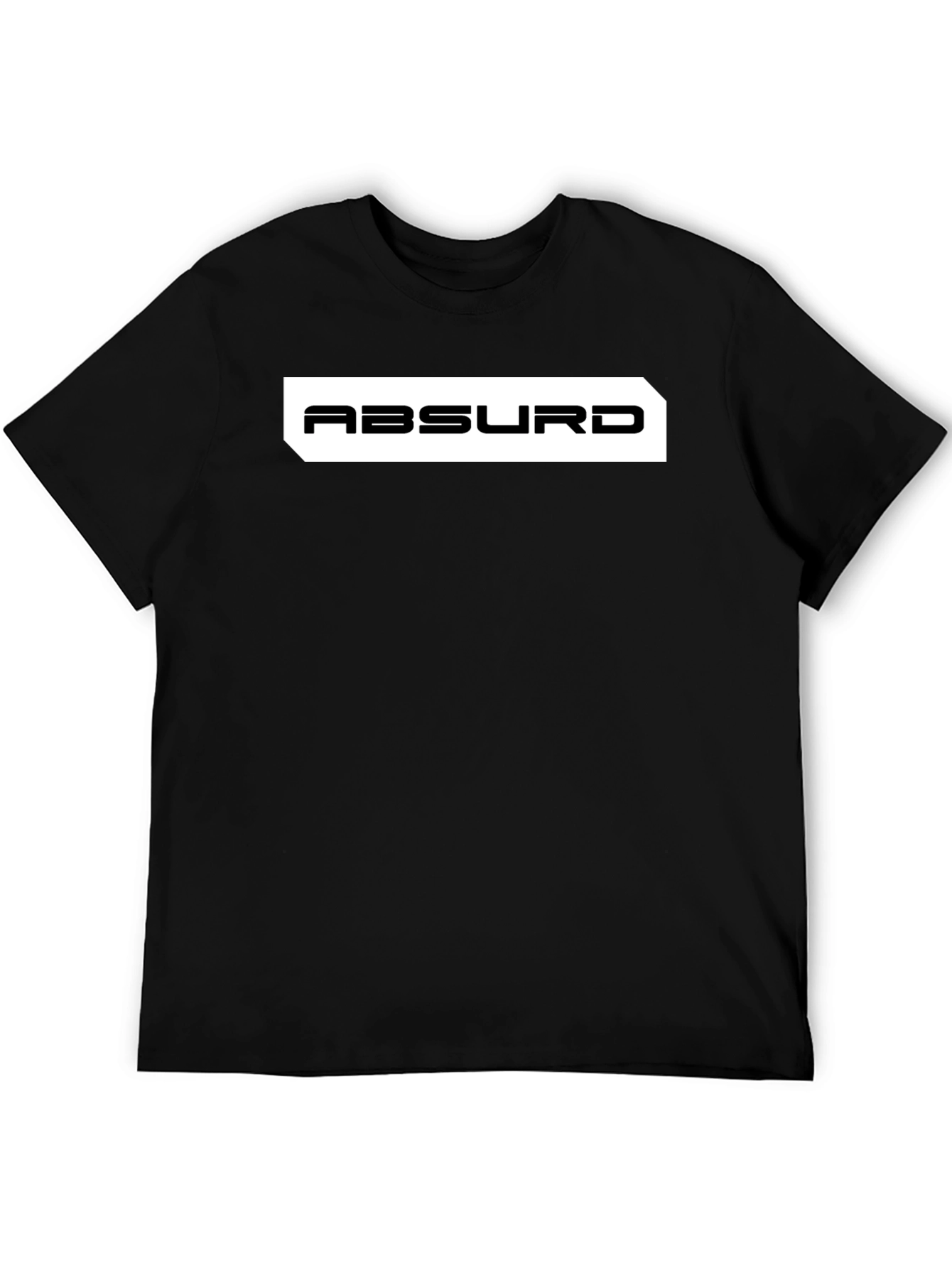 Absurd Black Graphic Tee - Modern Style