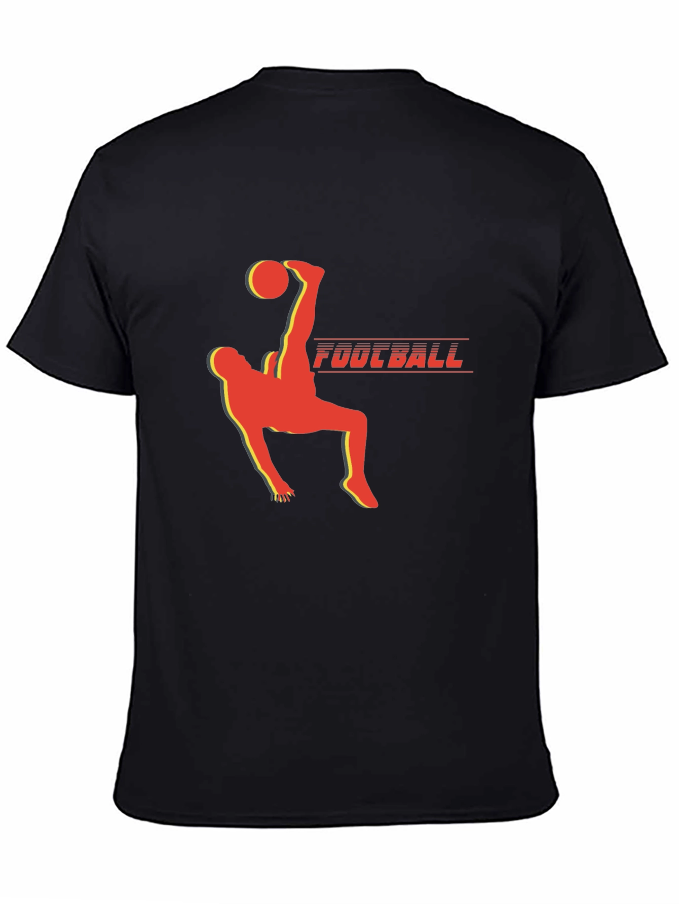 Football Kick T-Shirt - Black