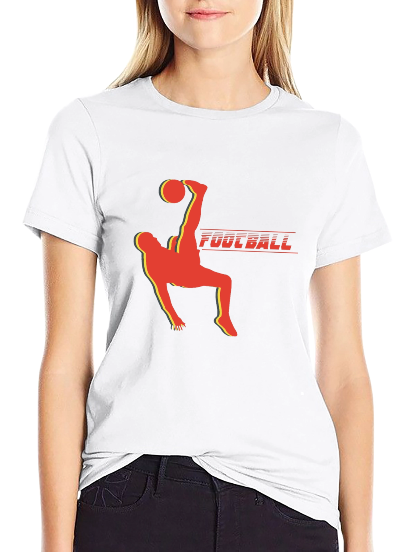 Football Kick T-Shirt - Black