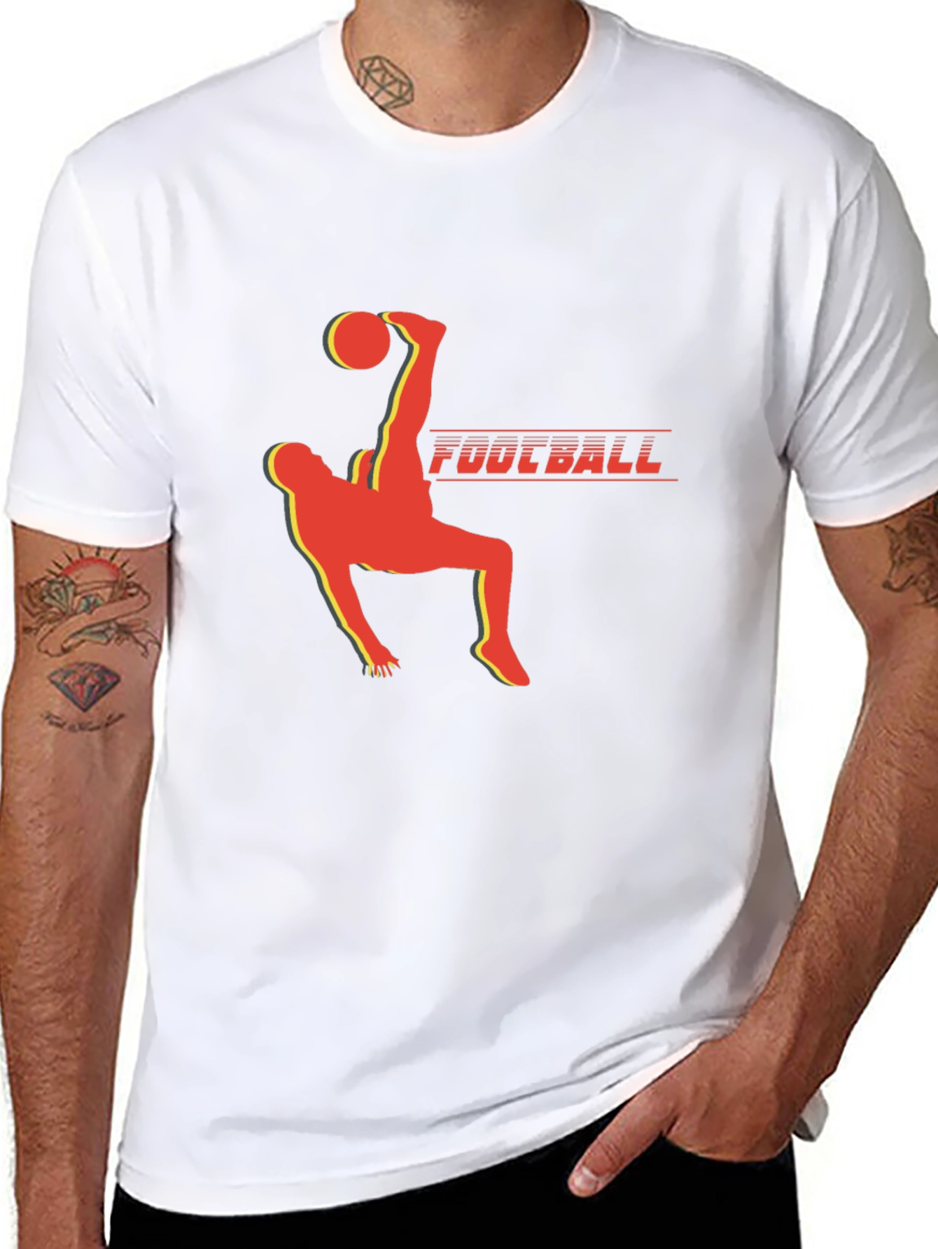 Football Kick T-Shirt - Black