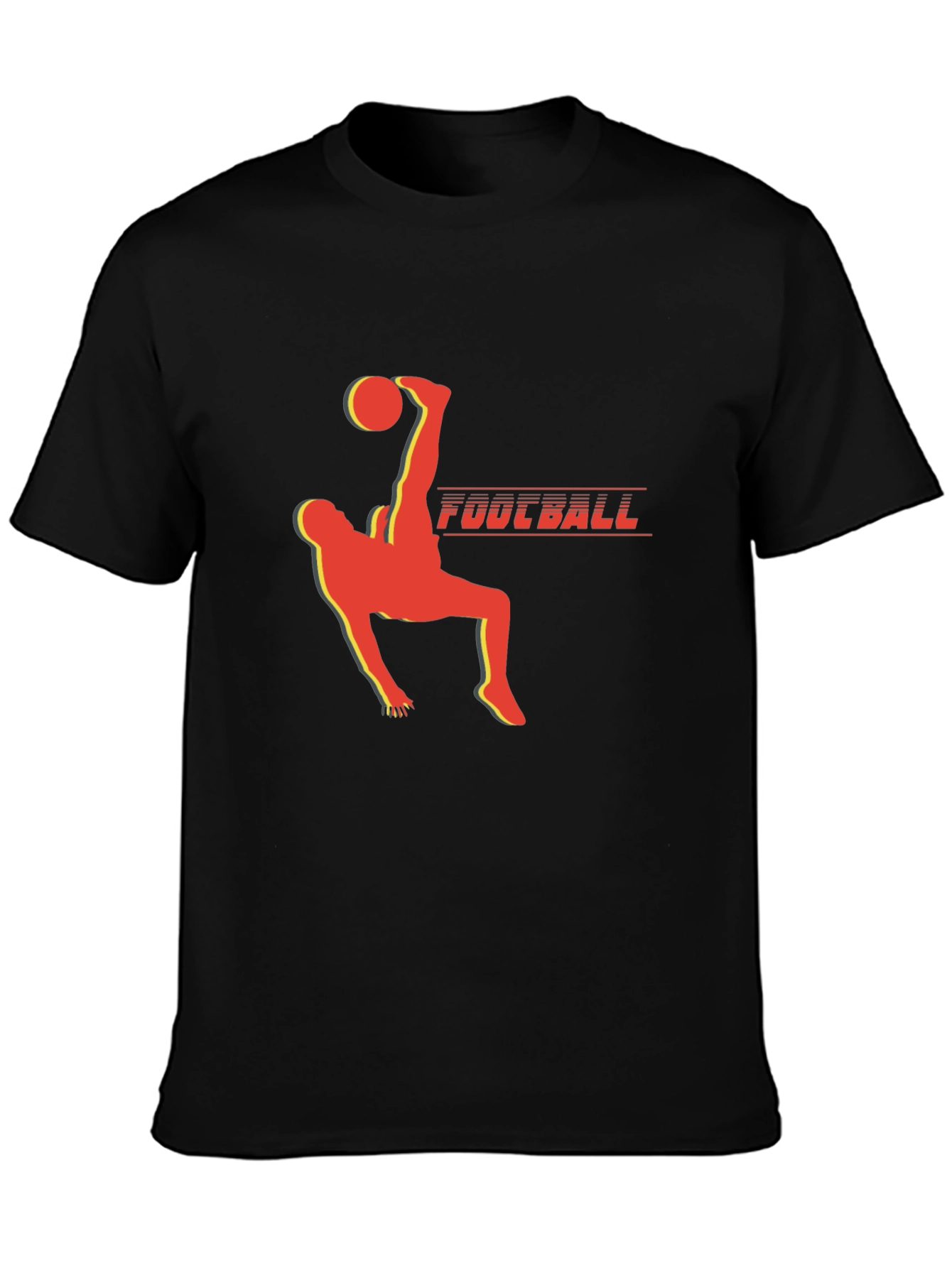 Football Kick T-Shirt - Black