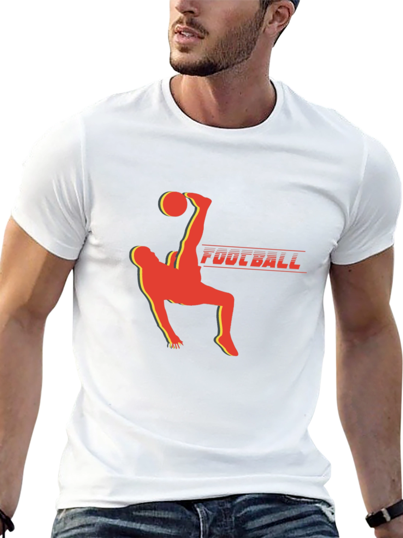 Football Kick T-Shirt - Black