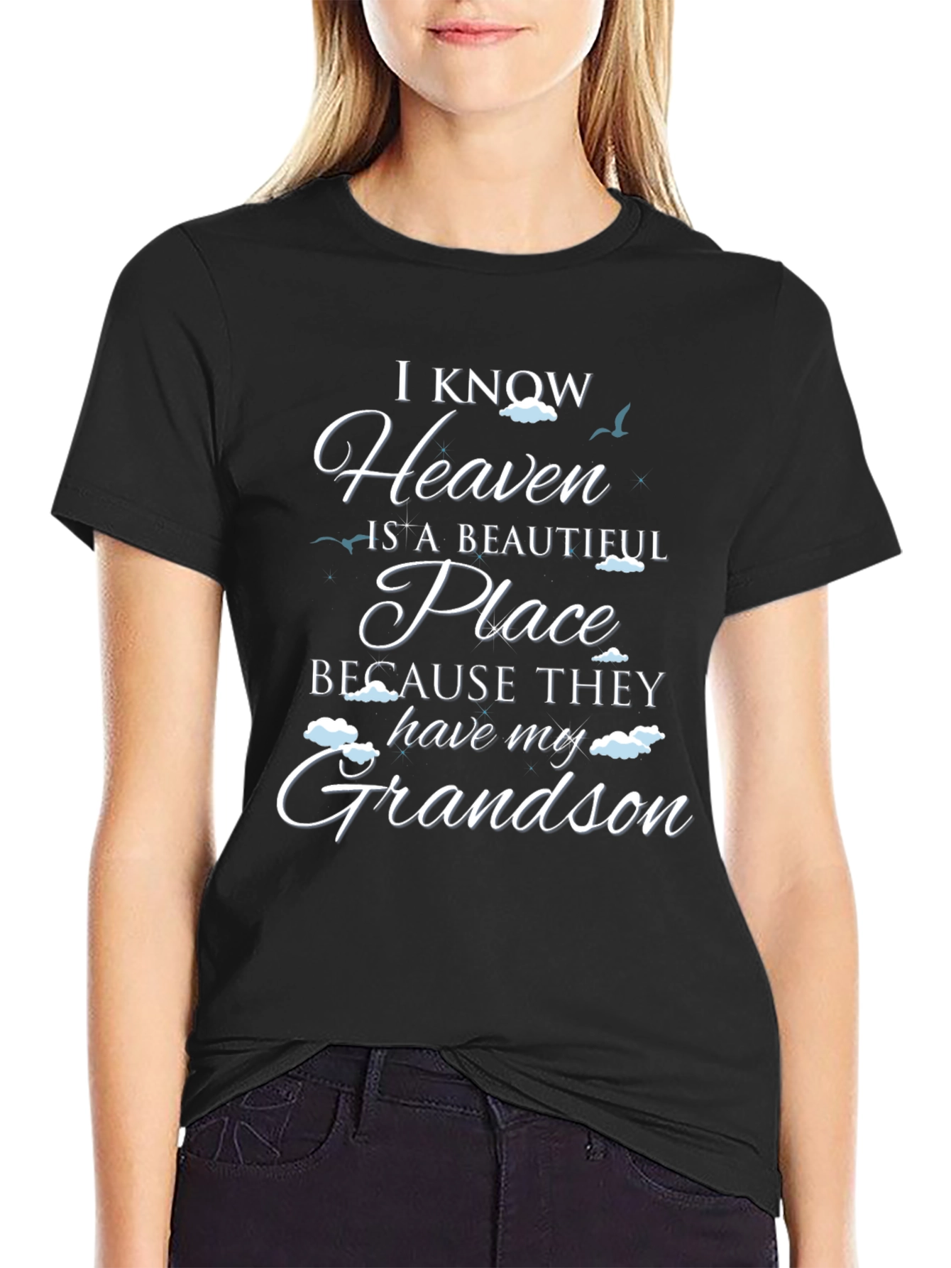 Heavenly Grandson Graphic Tee - Remembrance Shirt