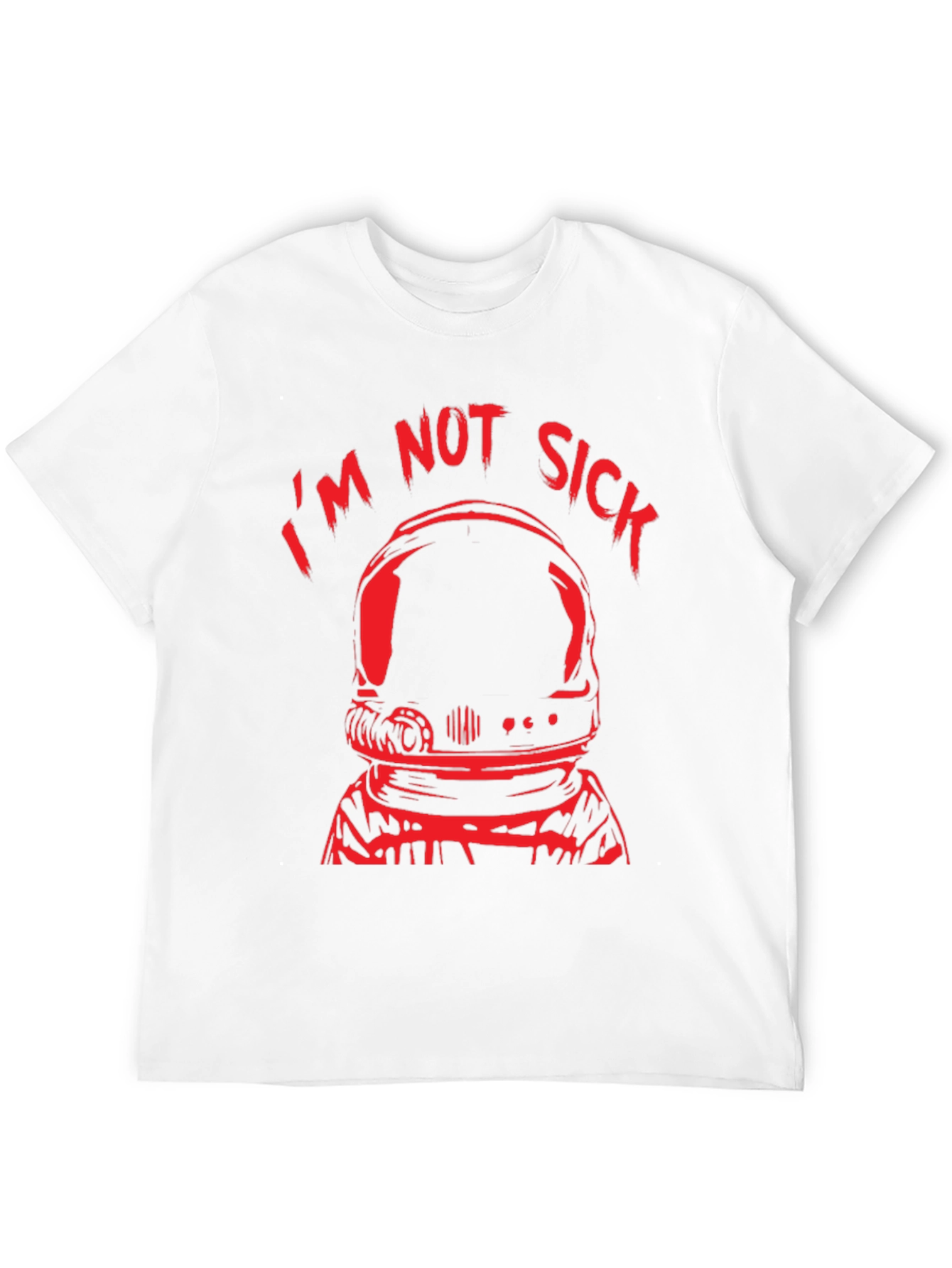 Im Not Sick Astronaut Black T-Shirt