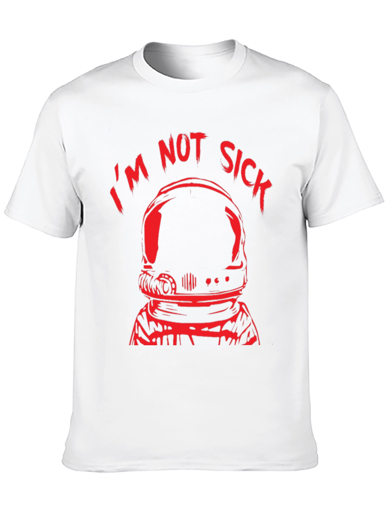 Im Not Sick Astronaut Black T-Shirt