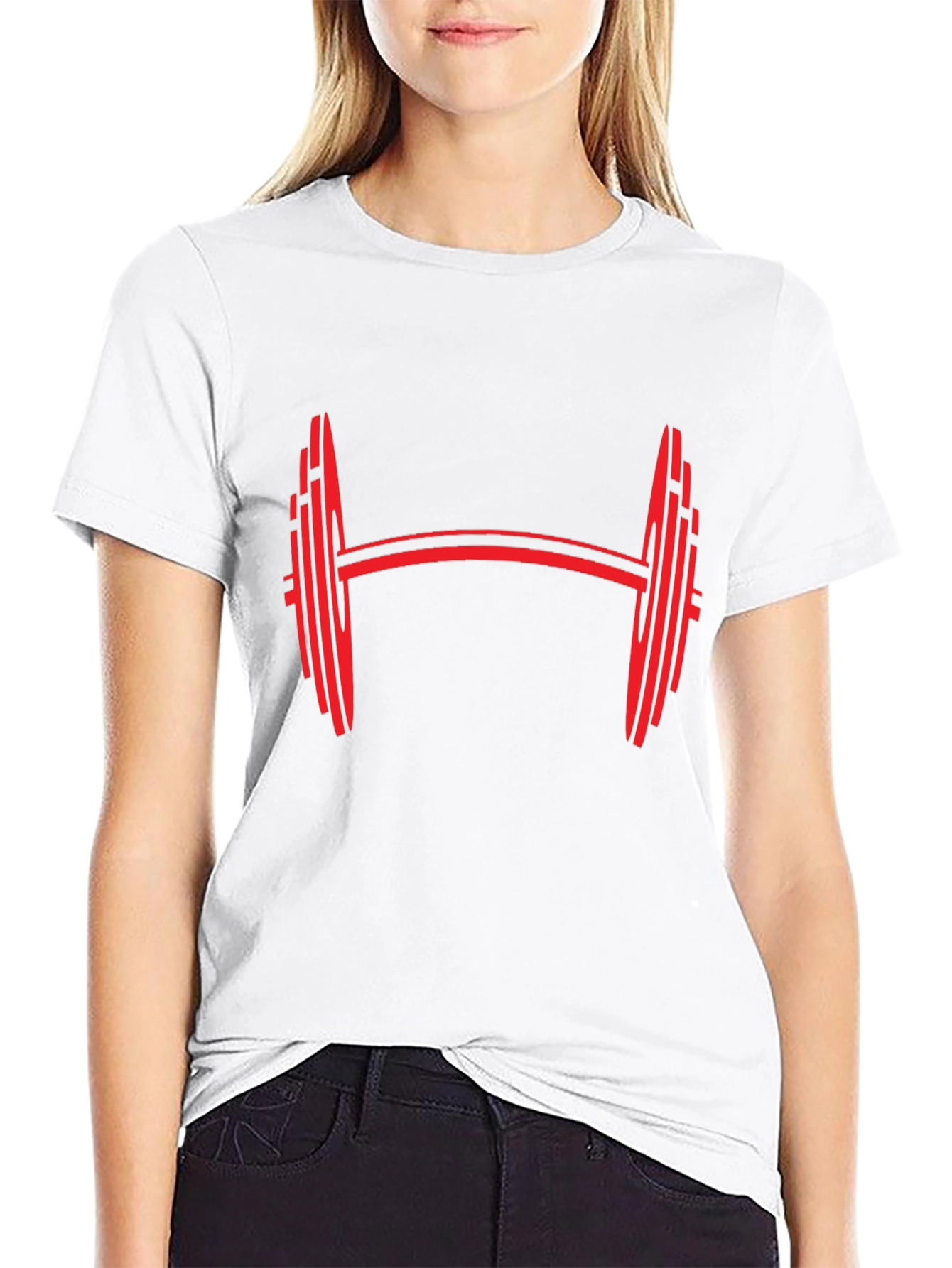 Barbell Graphic Tee - Black Gym Shirt