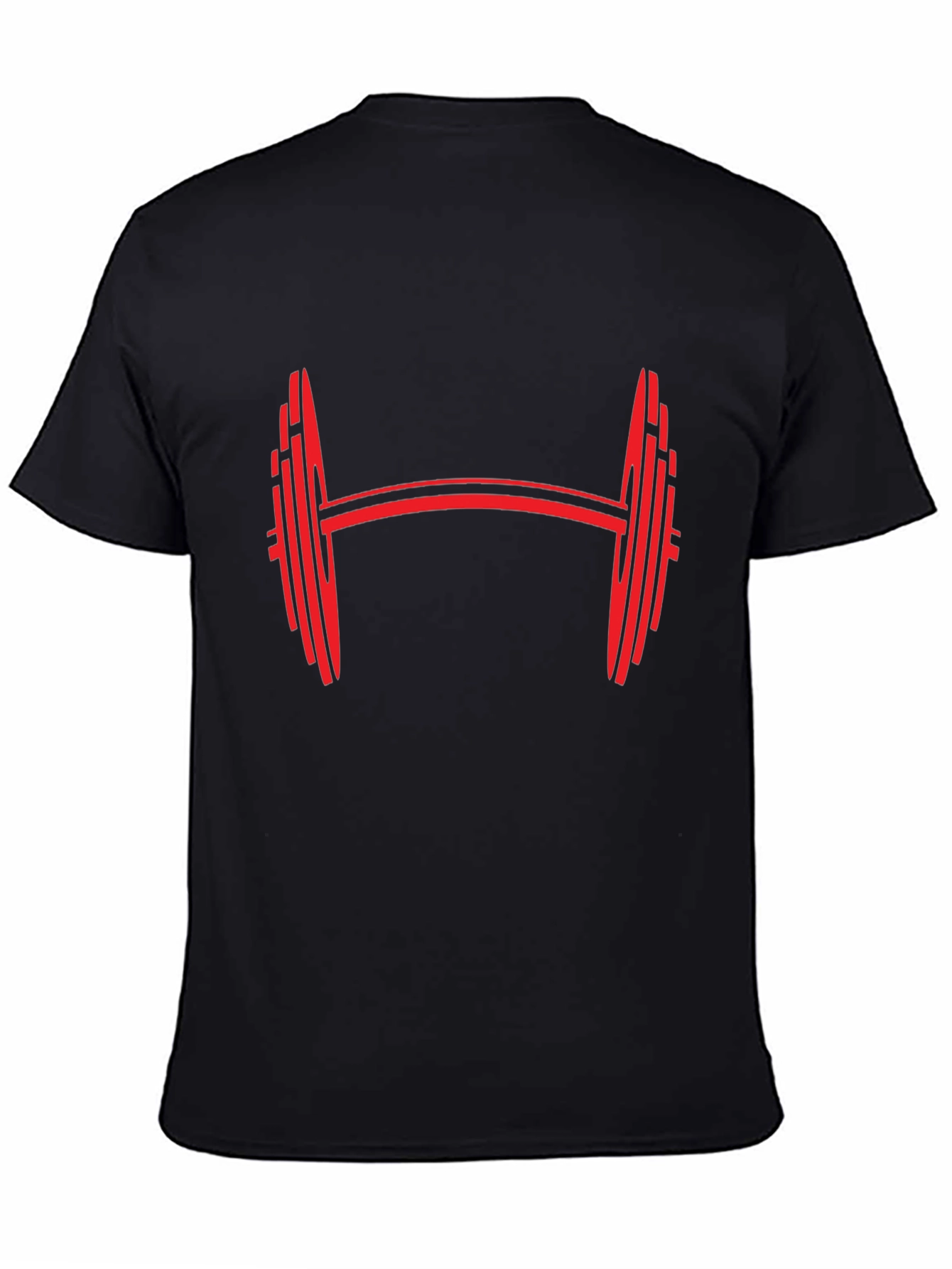 Barbell Graphic Tee - Black Gym Shirt