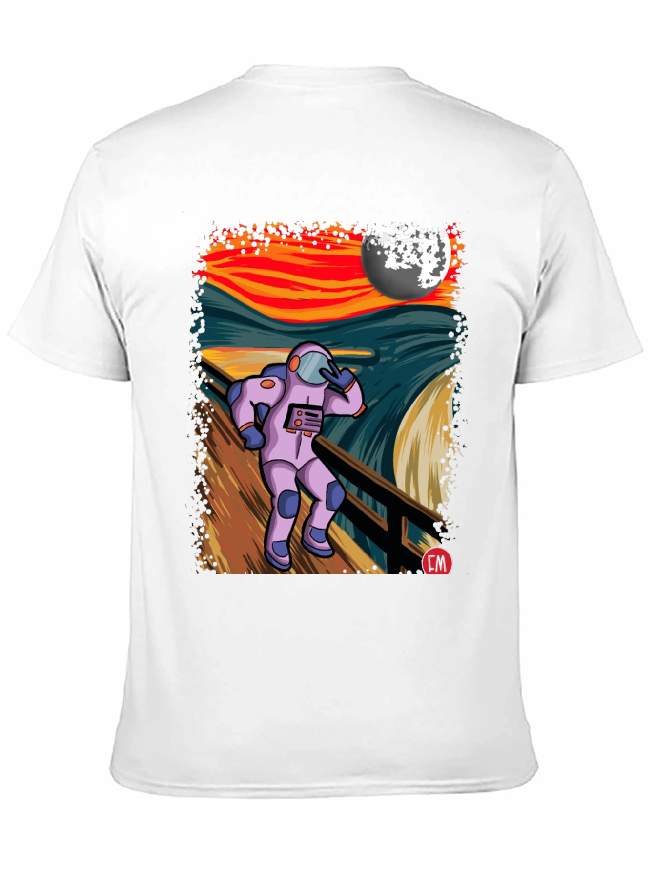 Astronaut Scream T-Shirt - Unique Graphic Tee