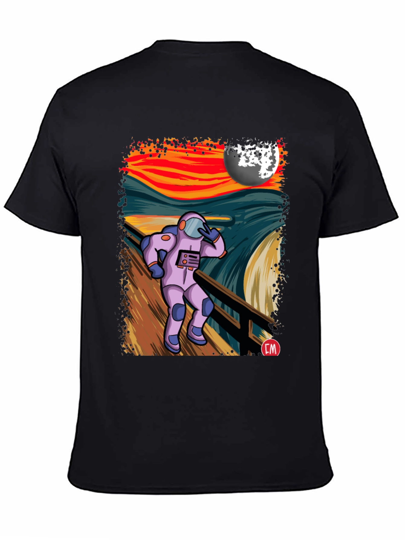 Astronaut Scream T-Shirt - Unique Graphic Tee