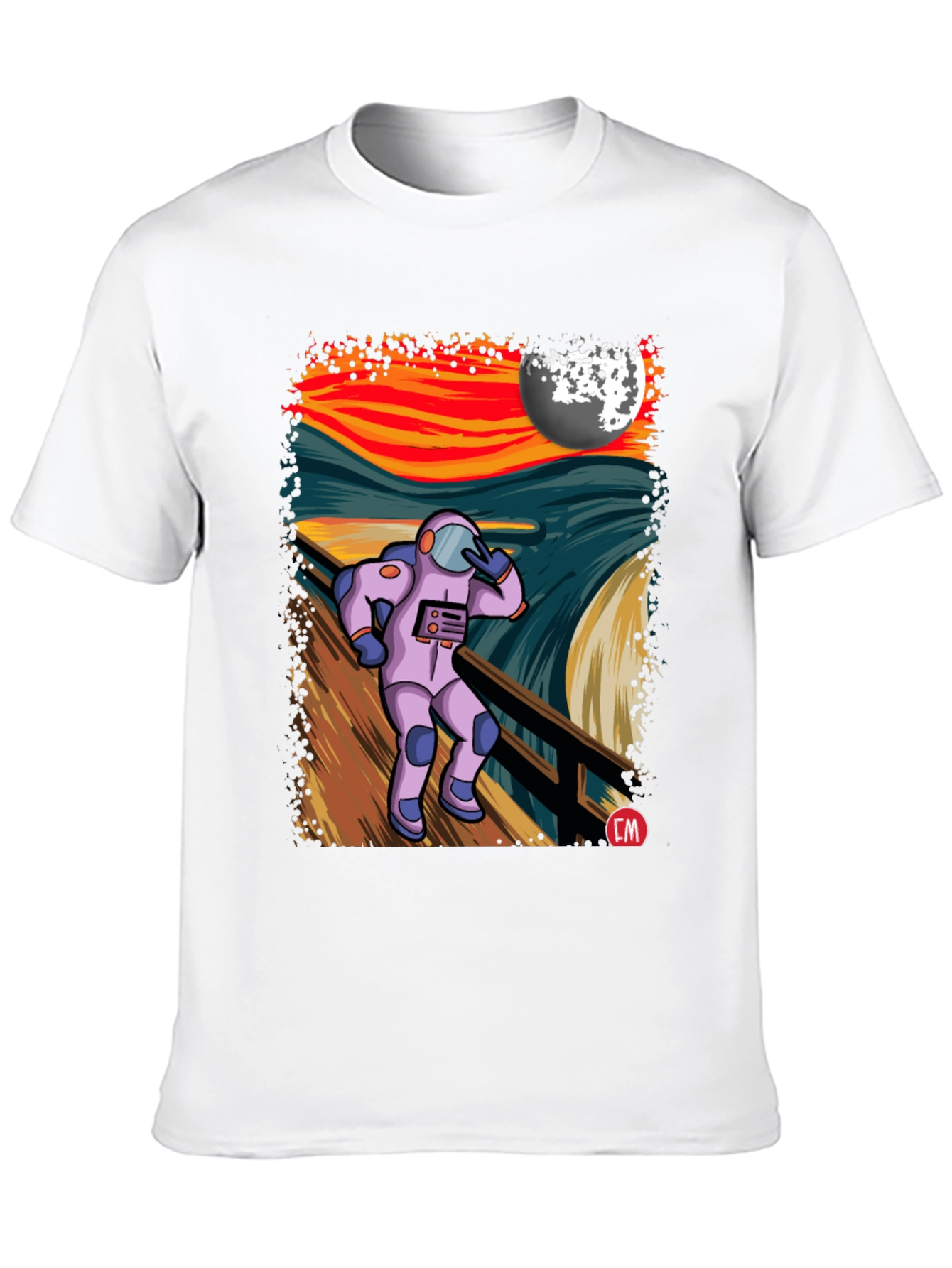 Astronaut Scream T-Shirt - Unique Graphic Tee
