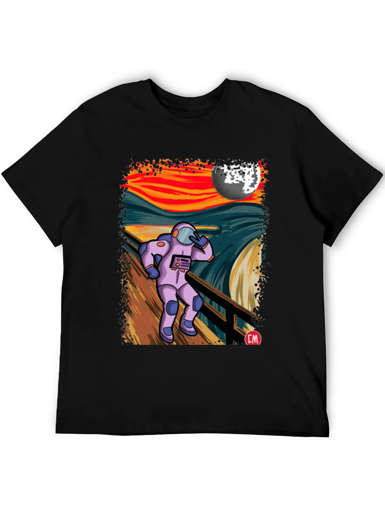 Astronaut Scream T-Shirt - Unique Graphic Tee