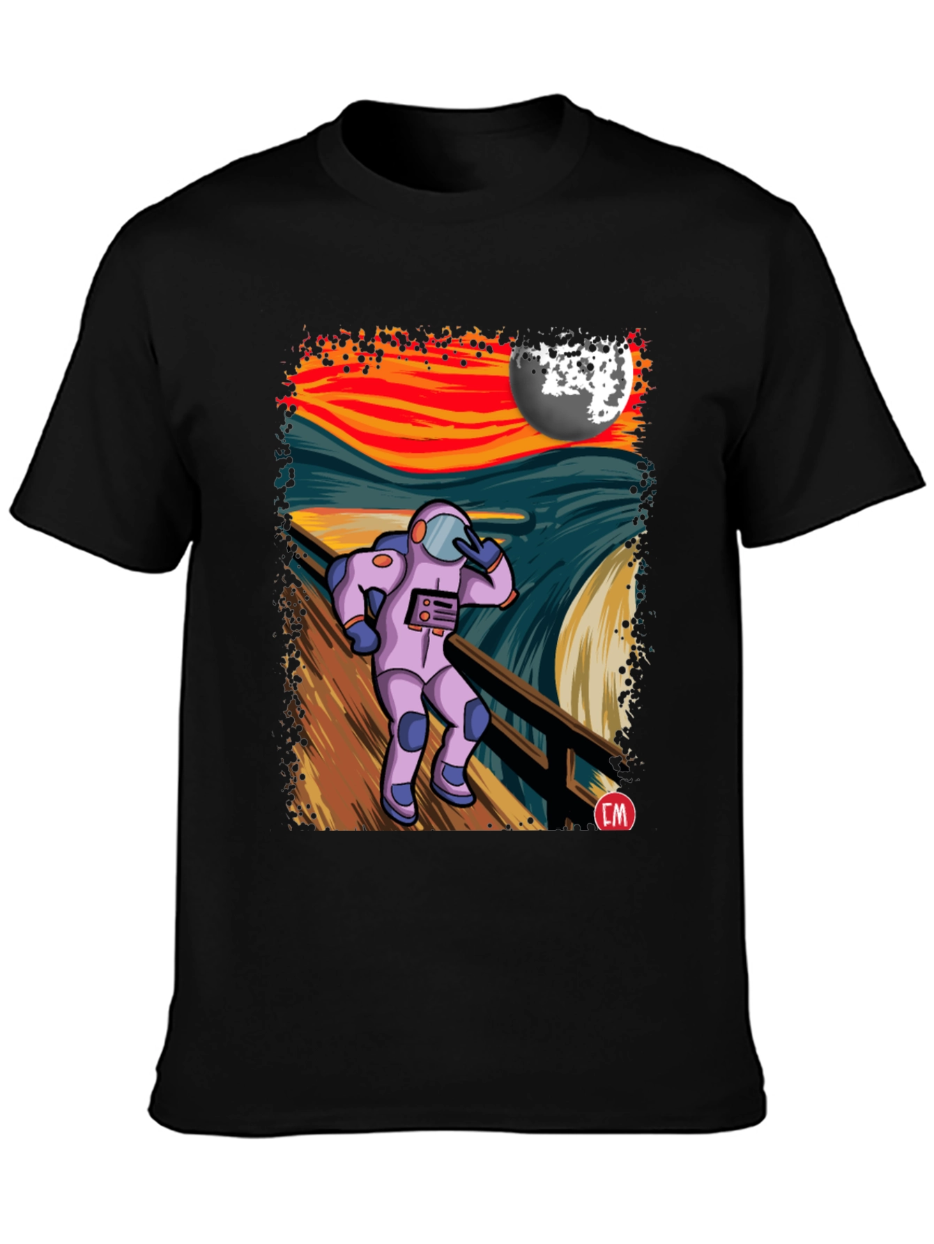 Astronaut Scream T-Shirt - Unique Graphic Tee