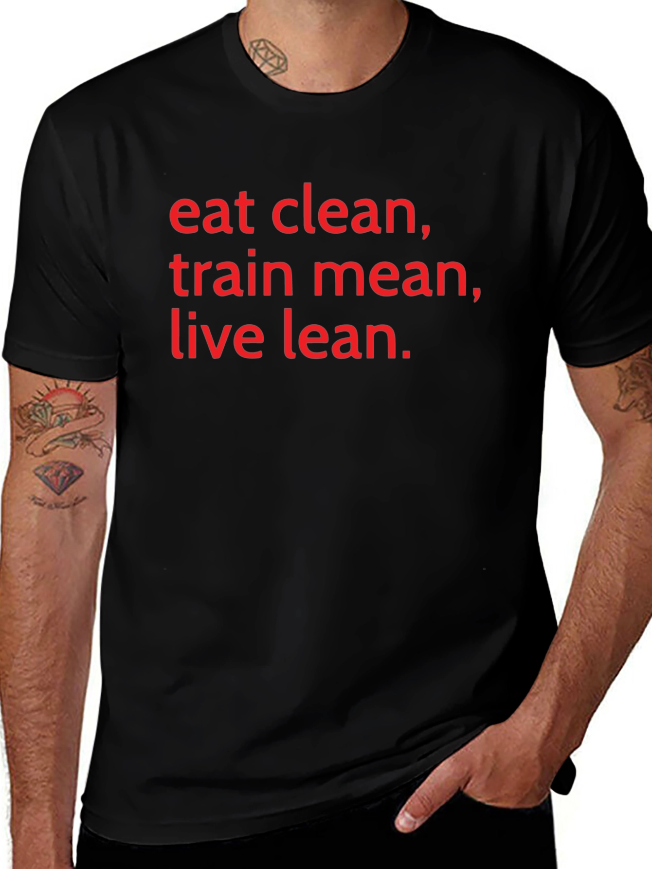 Eat Clean Train Mean Live Lean T-Shirt