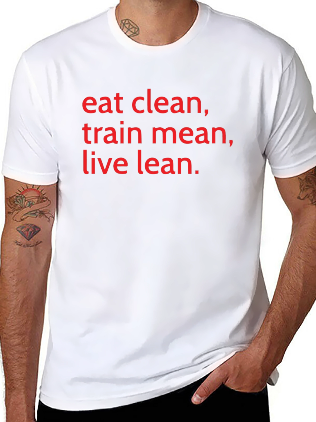 Eat Clean Train Mean Live Lean T-Shirt