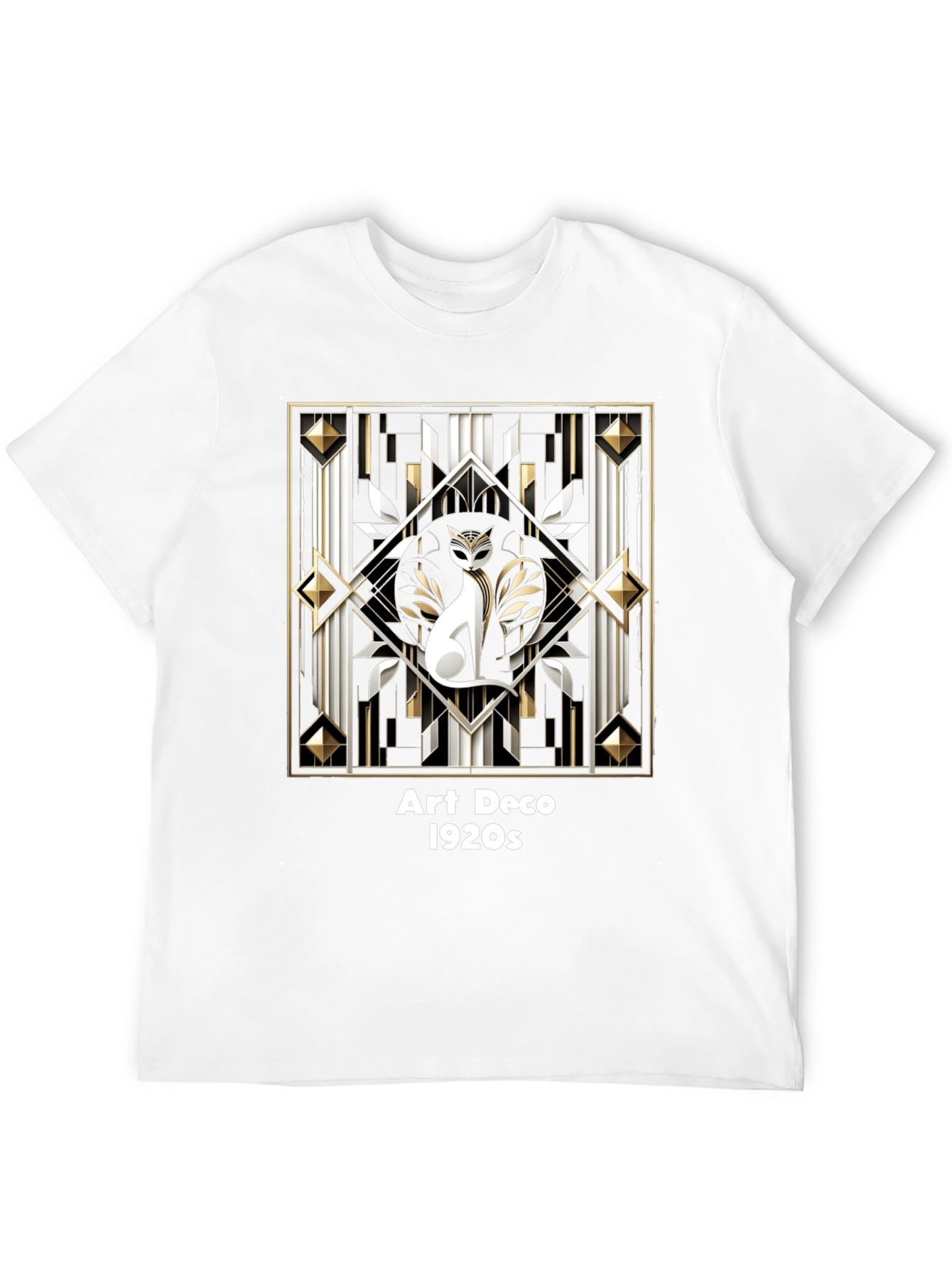 Art Deco 1920s Cat T-Shirt