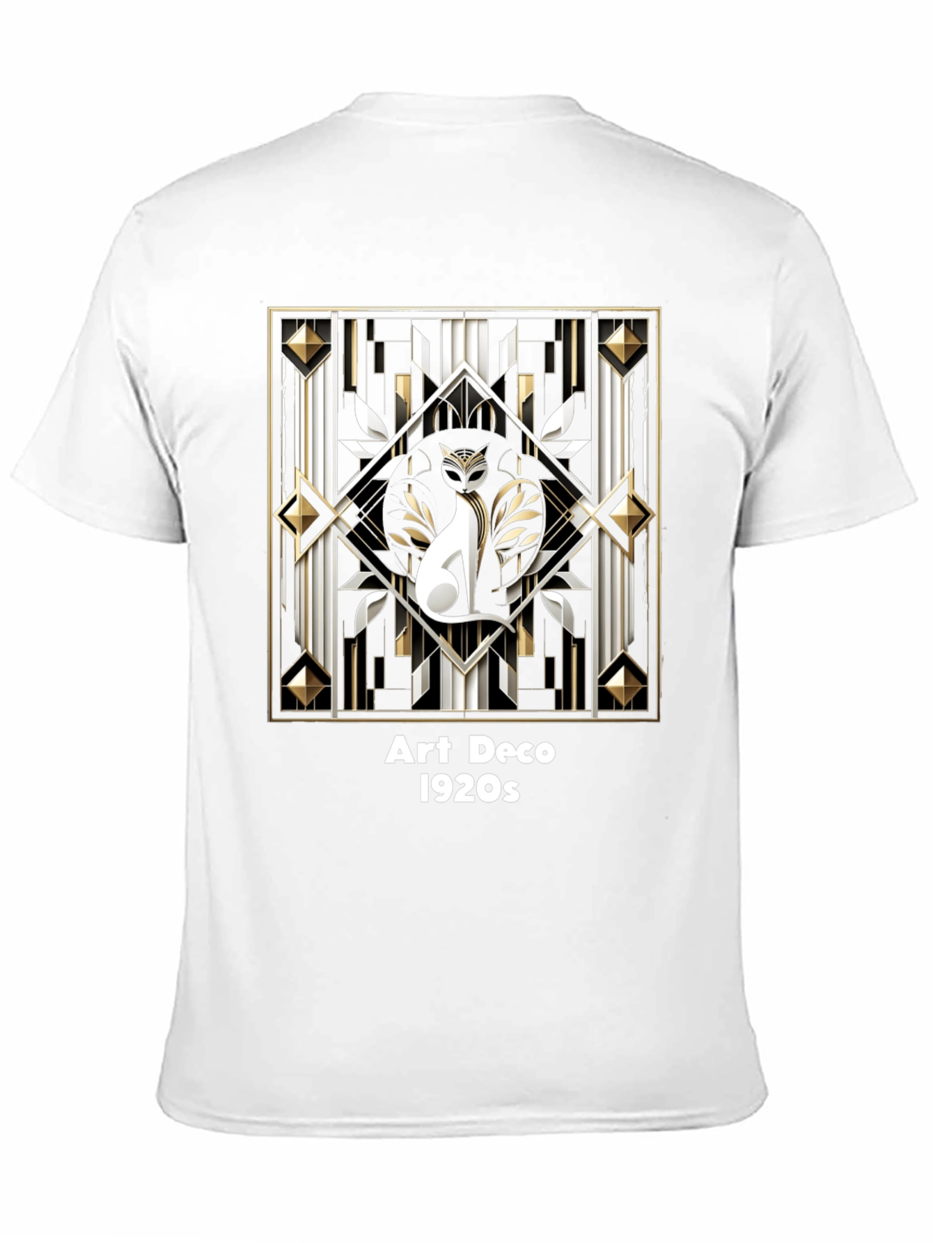Art Deco 1920s Cat T-Shirt