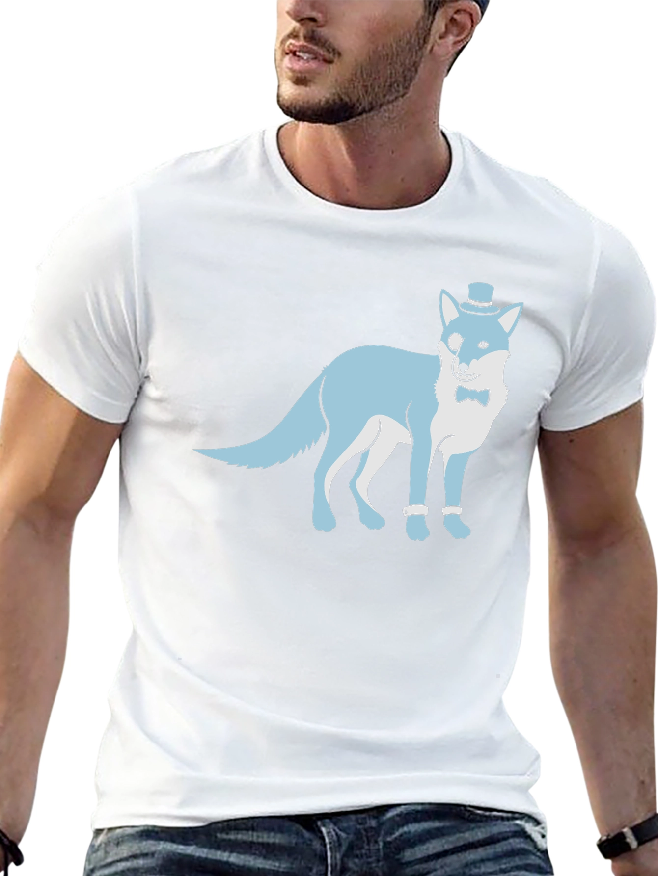Dapper Fox T-Shirt - Sophisticated Style