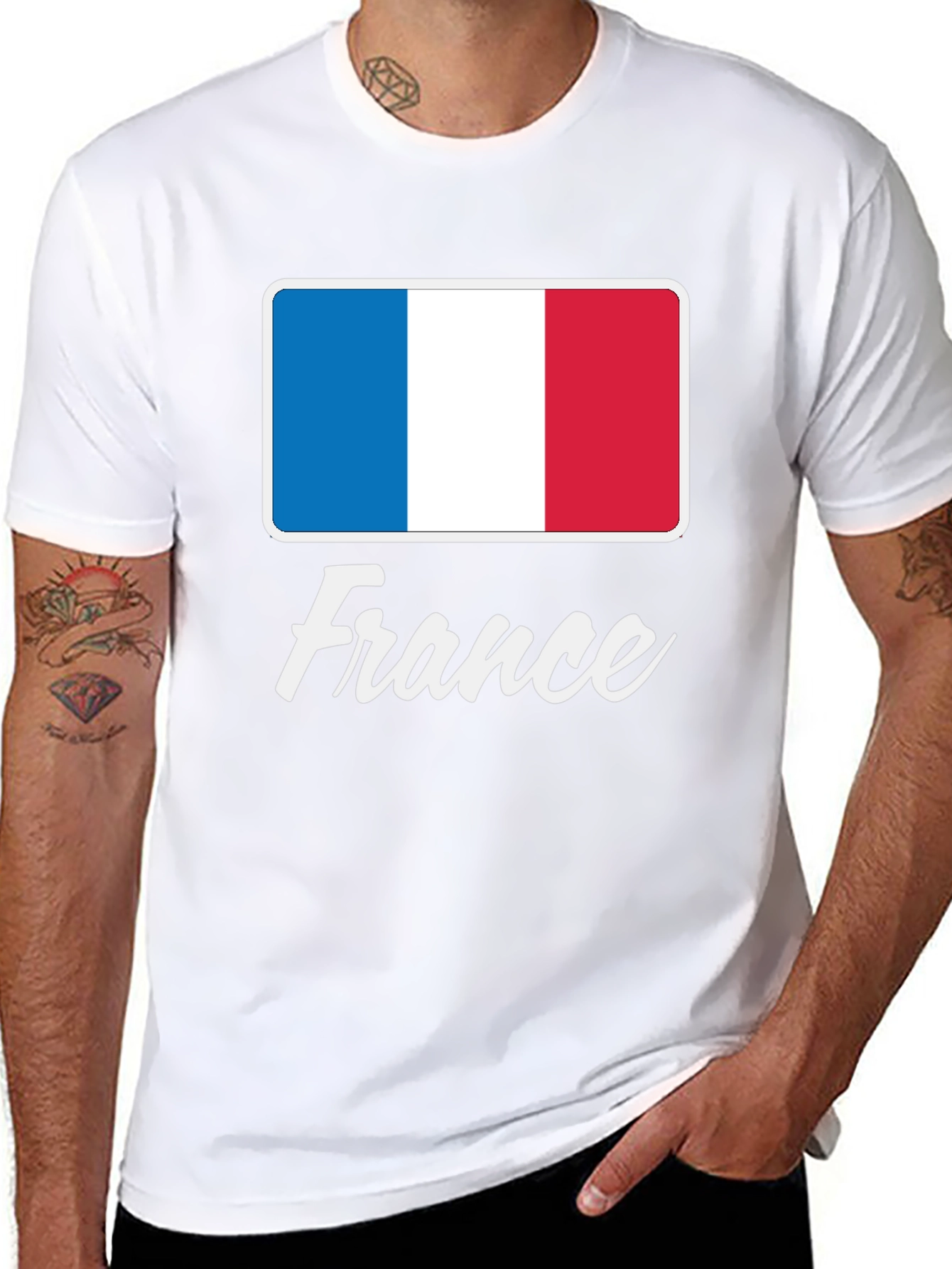 France Flag T-Shirt - National Pride Apparel