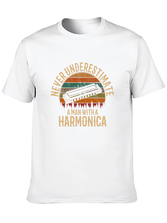 Never Underestimate Harmonica T-Shirt