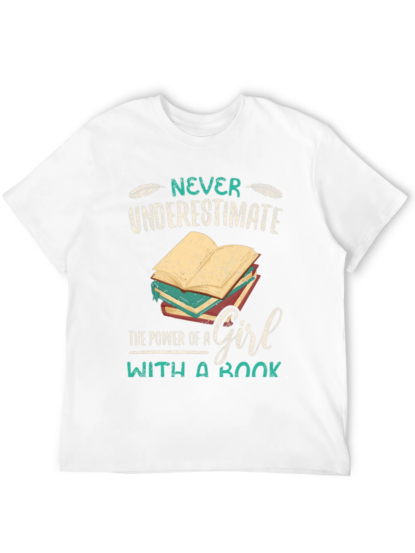 Never Underestimate A Girl With A Book T-Shirt
