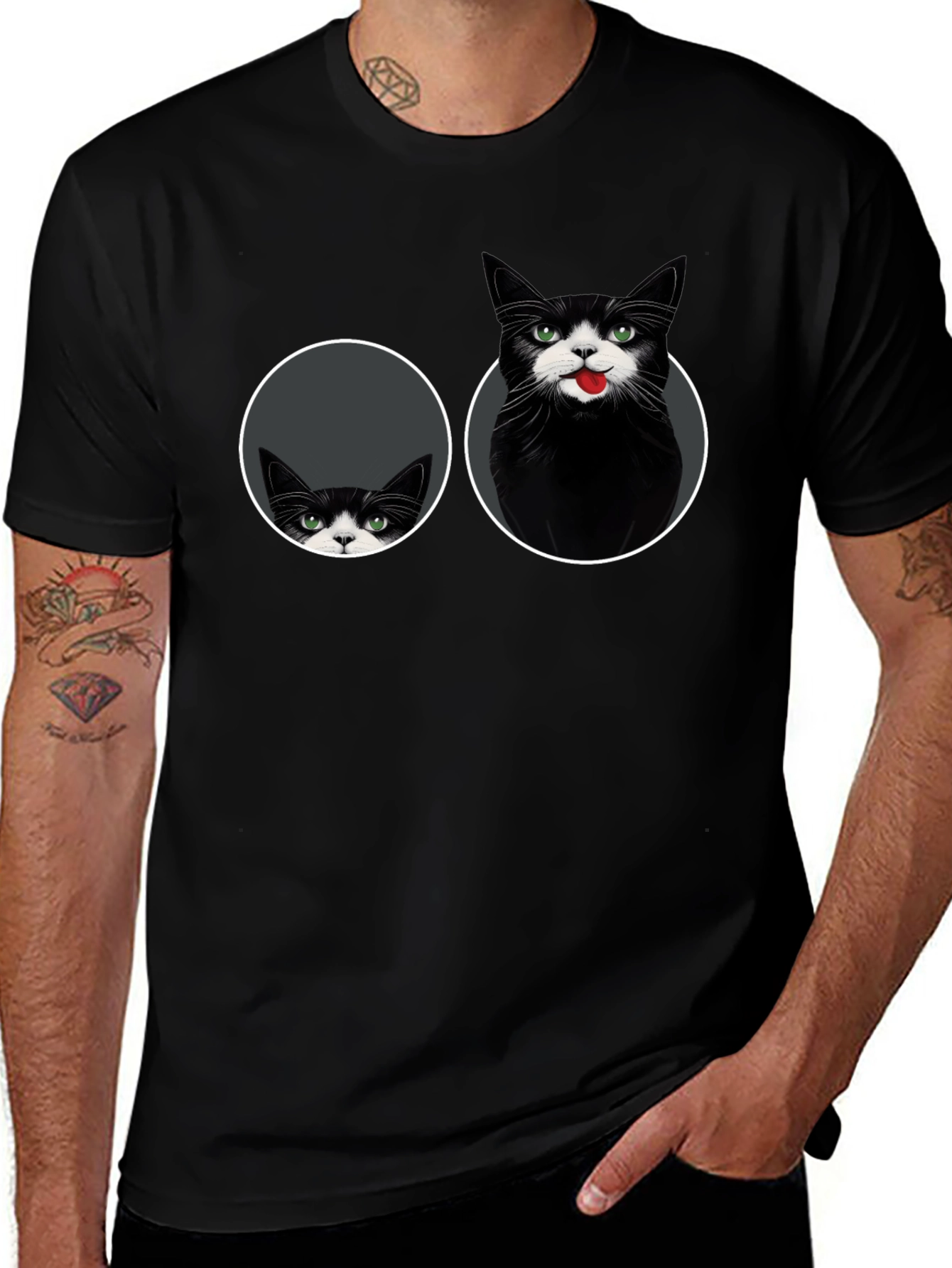 Cat Peek-a-Boo Graphic Tee