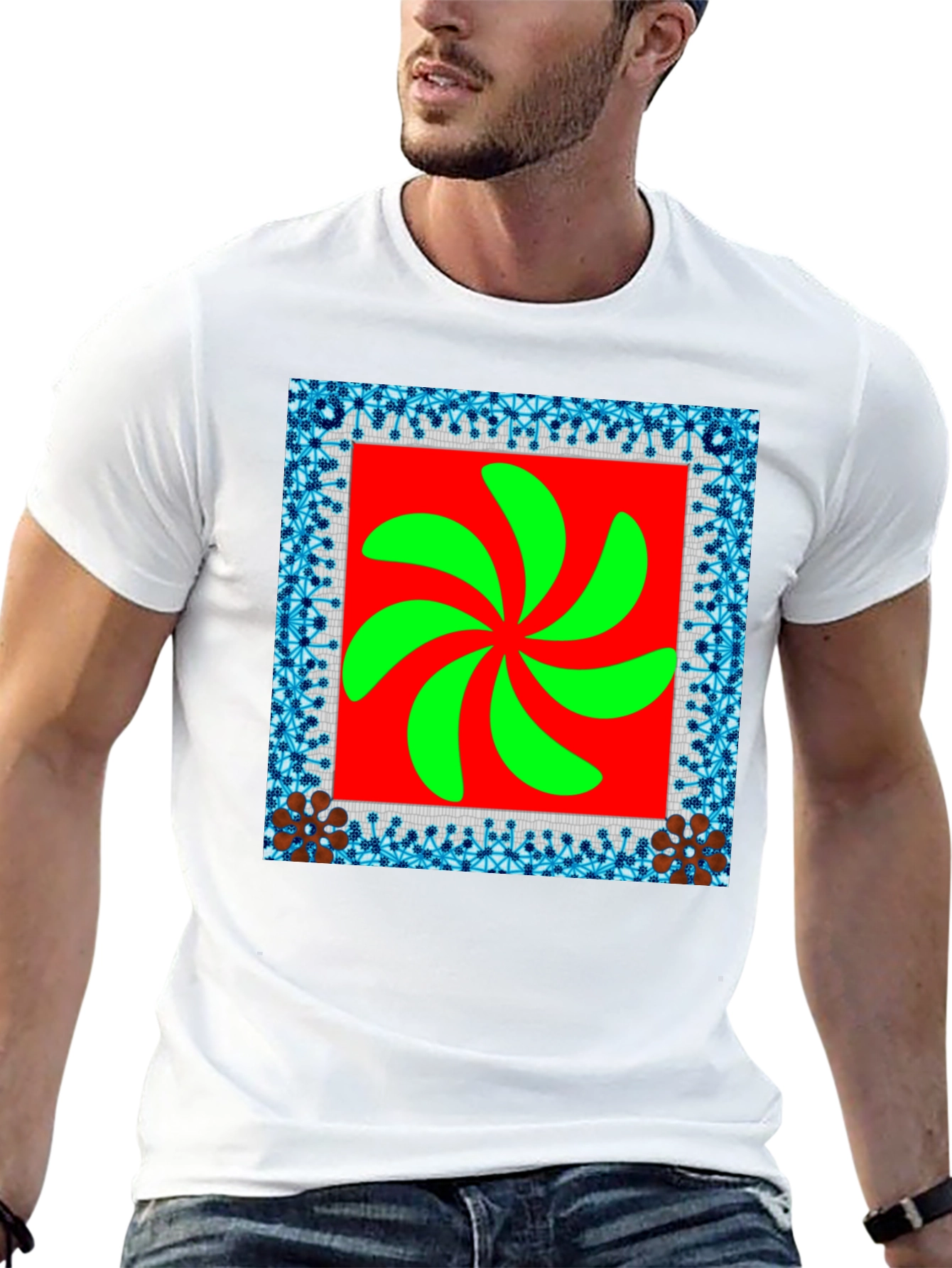 Unique Graphic Tee - Modern Abstract Design