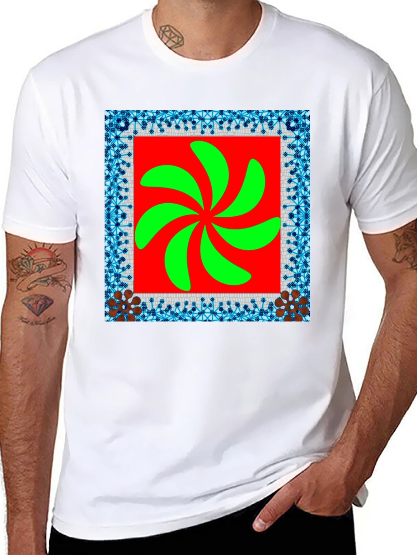 Unique Graphic Tee - Modern Abstract Design