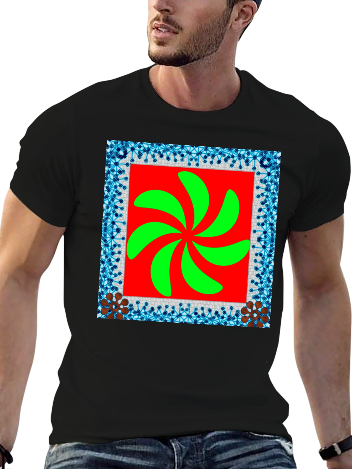Unique Graphic Tee - Modern Abstract Design