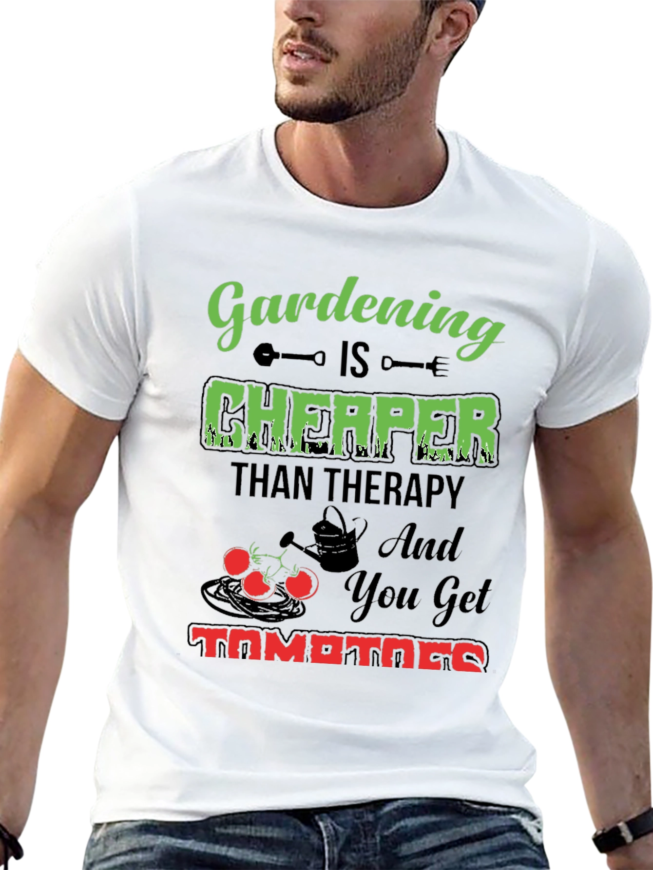 Gardening is Cheaper Than Therapy T-Shirt