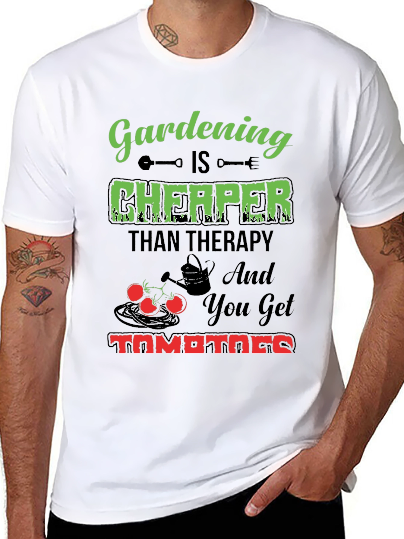 Gardening is Cheaper Than Therapy T-Shirt