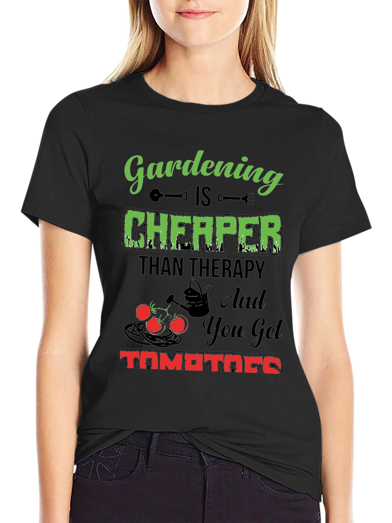 Gardening is Cheaper Than Therapy T-Shirt