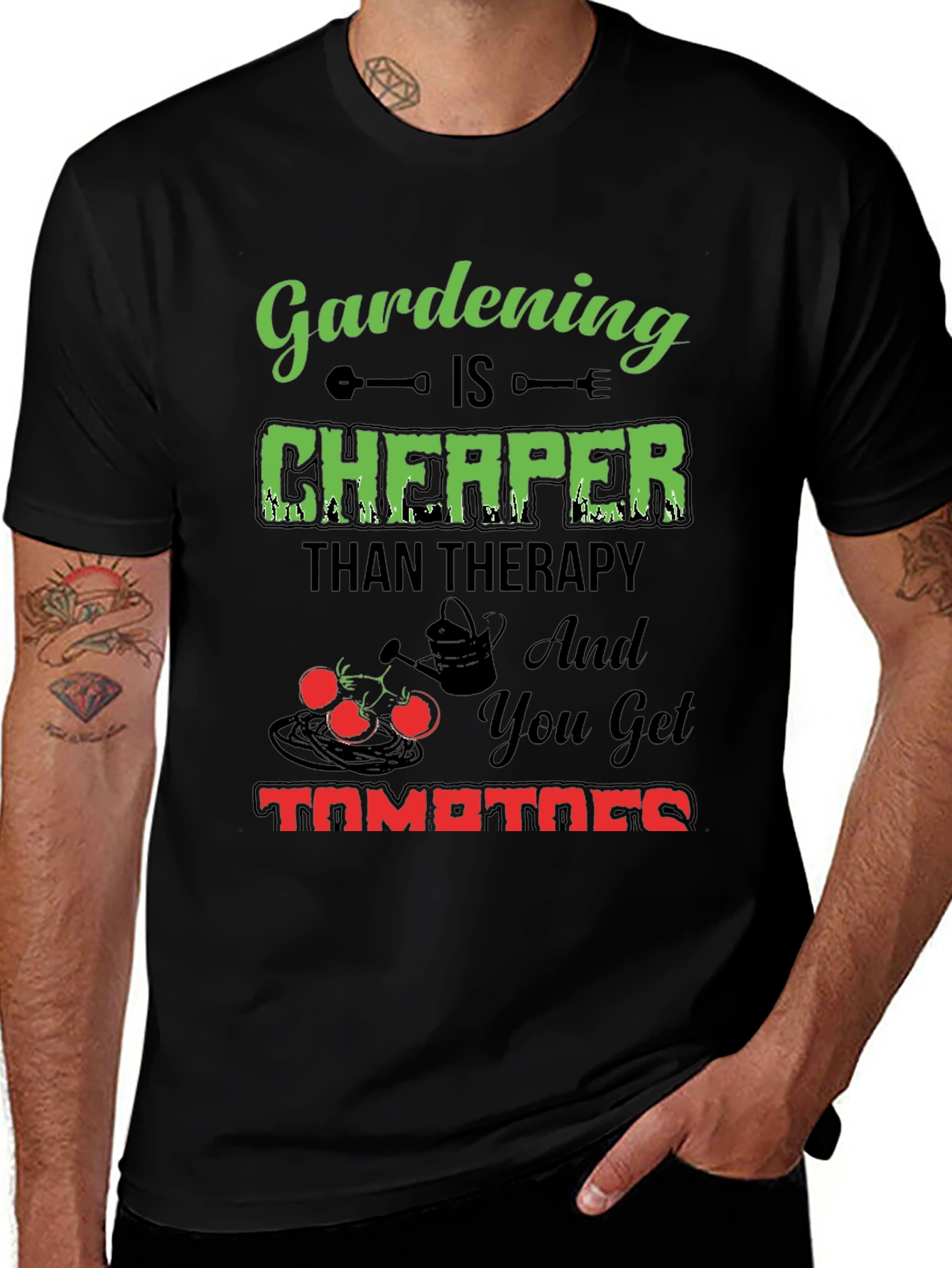 Gardening is Cheaper Than Therapy T-Shirt