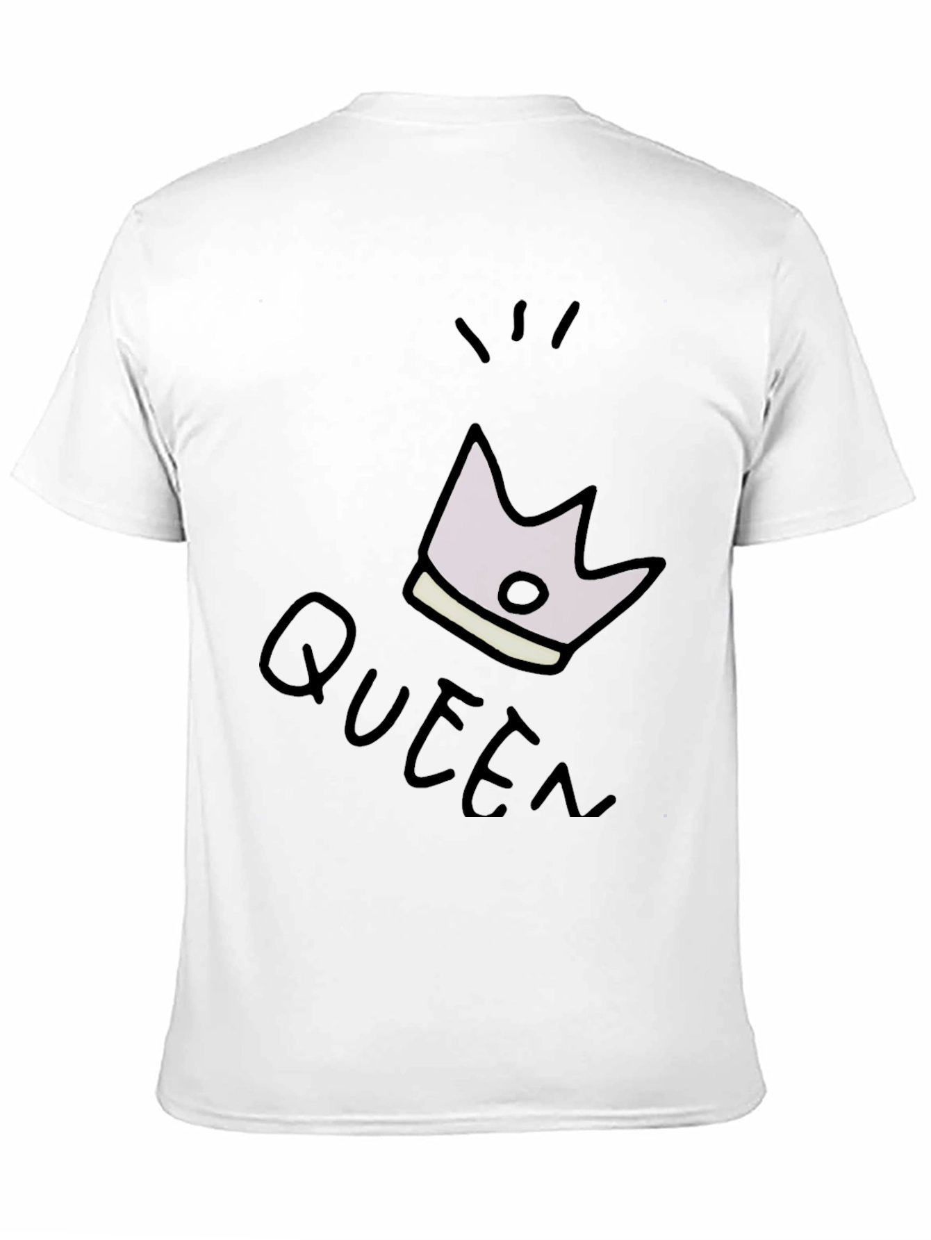 Queen Crown Graphic Black T-Shirt