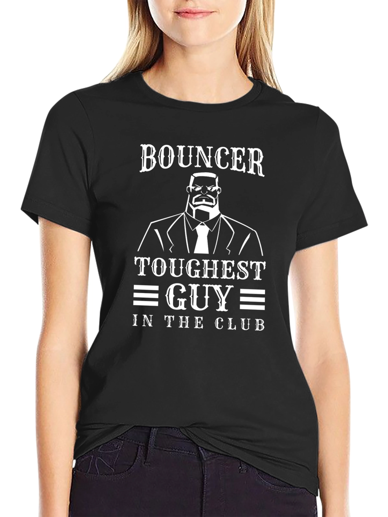 Bouncer Toughest Guy in the Club Graphic Tee